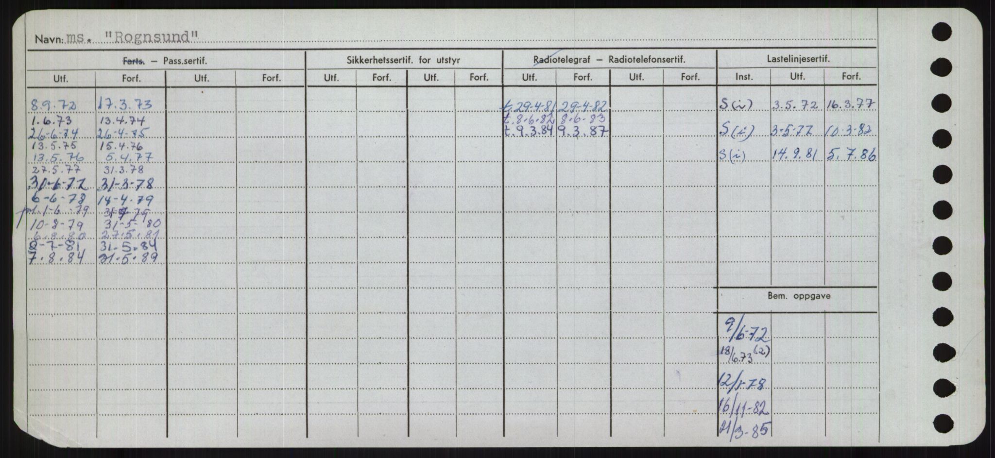 Sjøfartsdirektoratet med forløpere, Skipsmålingen, RA/S-1627/H/Ha/L0004/0002: Fartøy, Mas-R / Fartøy, Odin-R, p. 786