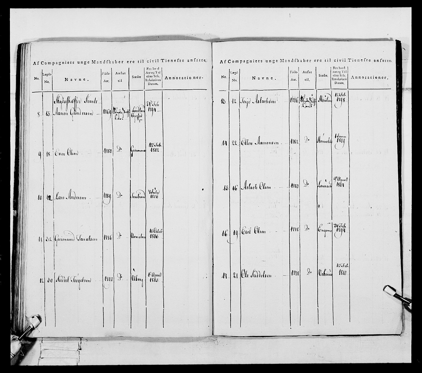 Generalitets- og kommissariatskollegiet, Det kongelige norske kommissariatskollegium, AV/RA-EA-5420/E/Eh/L0112: Vesterlenske nasjonale infanteriregiment, 1812, p. 518