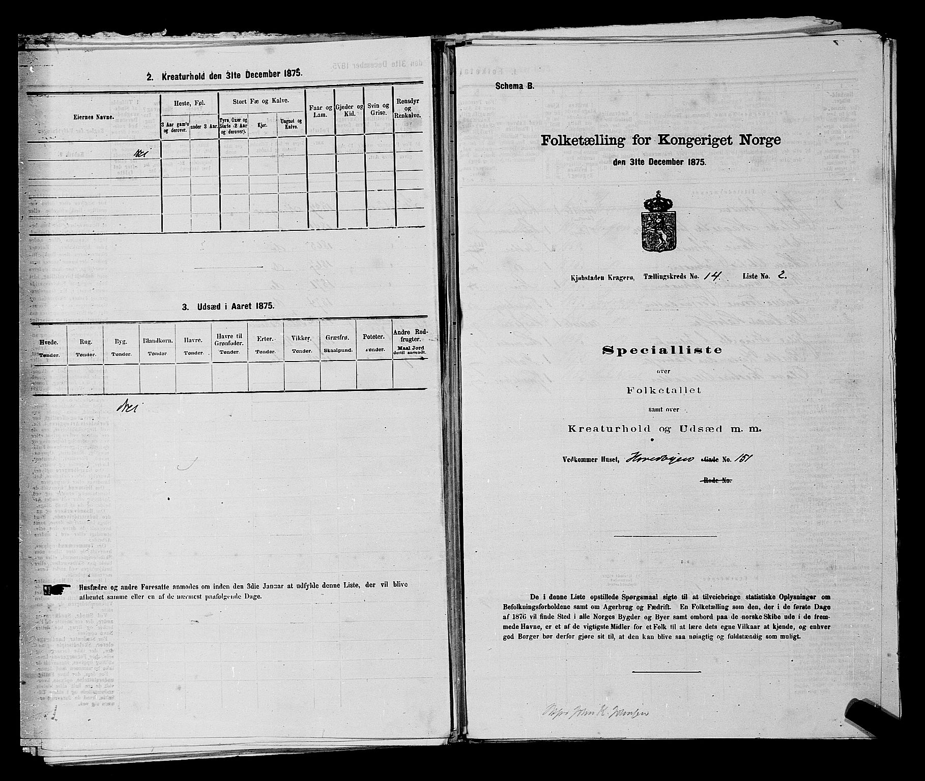 SAKO, 1875 census for 0801P Kragerø, 1875, p. 297