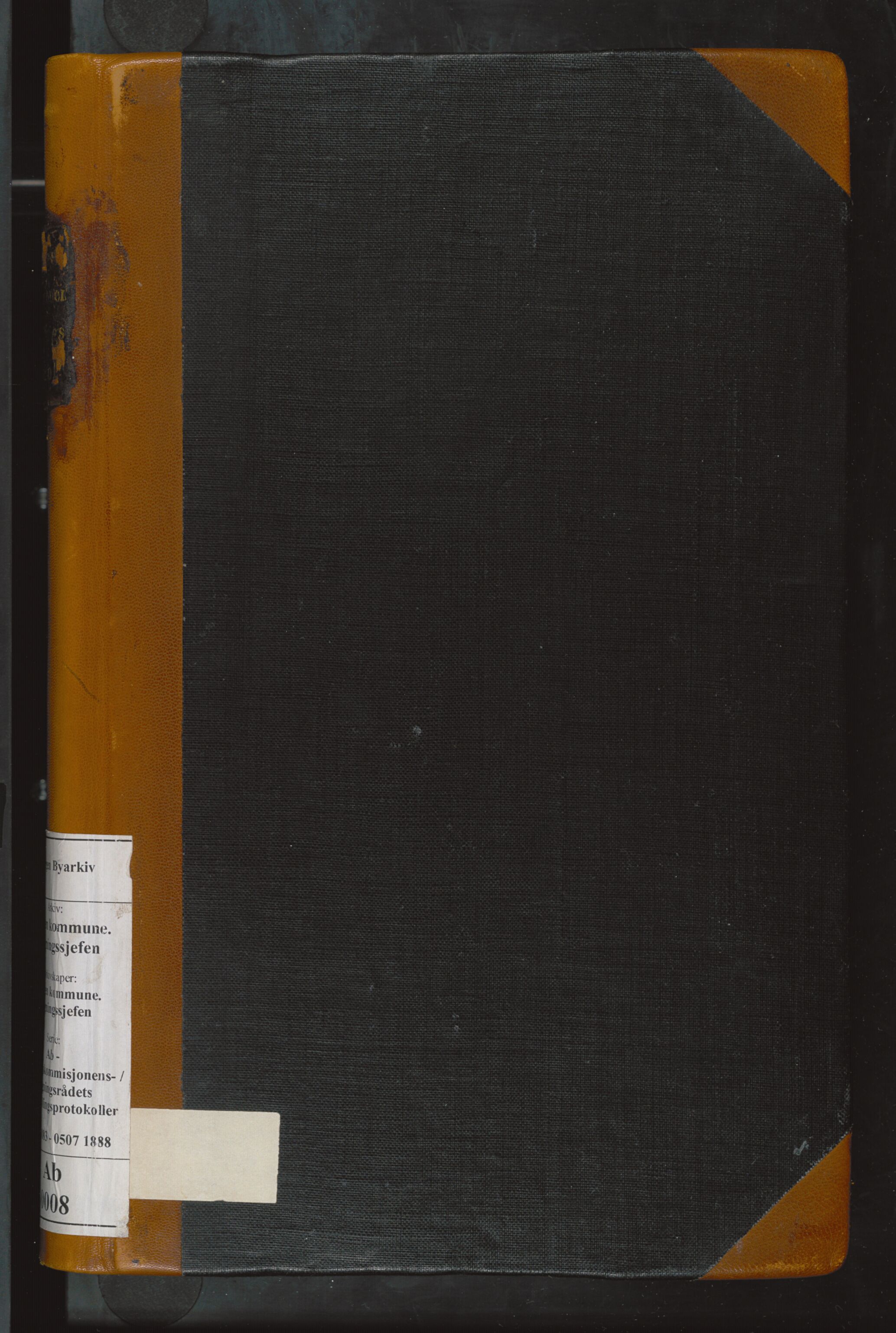 Bergen kommune. Bygningssjefen, BBA/A-0430.1/A/Ab/L0008: Forhandlingsprotokoll, 1883-1888