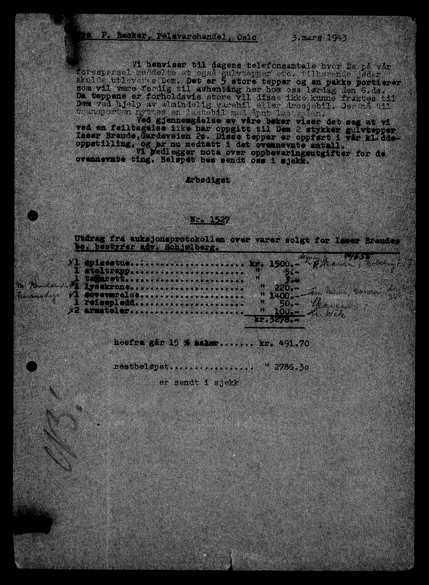 Justisdepartementet, Tilbakeføringskontoret for inndratte formuer, AV/RA-S-1564/H/Hc/Hcc/L0928: --, 1945-1947, p. 37