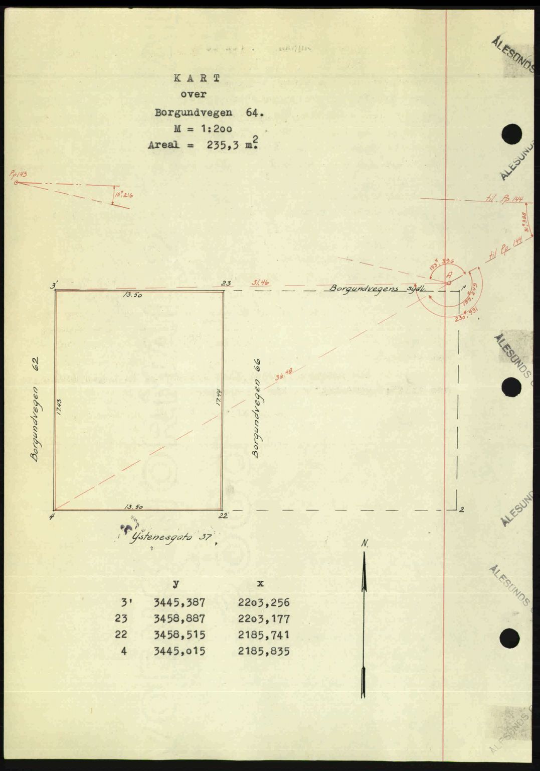 Ålesund byfogd, AV/SAT-A-4384: Mortgage book no. 36b, 1946-1947, Diary no: : 592/1946