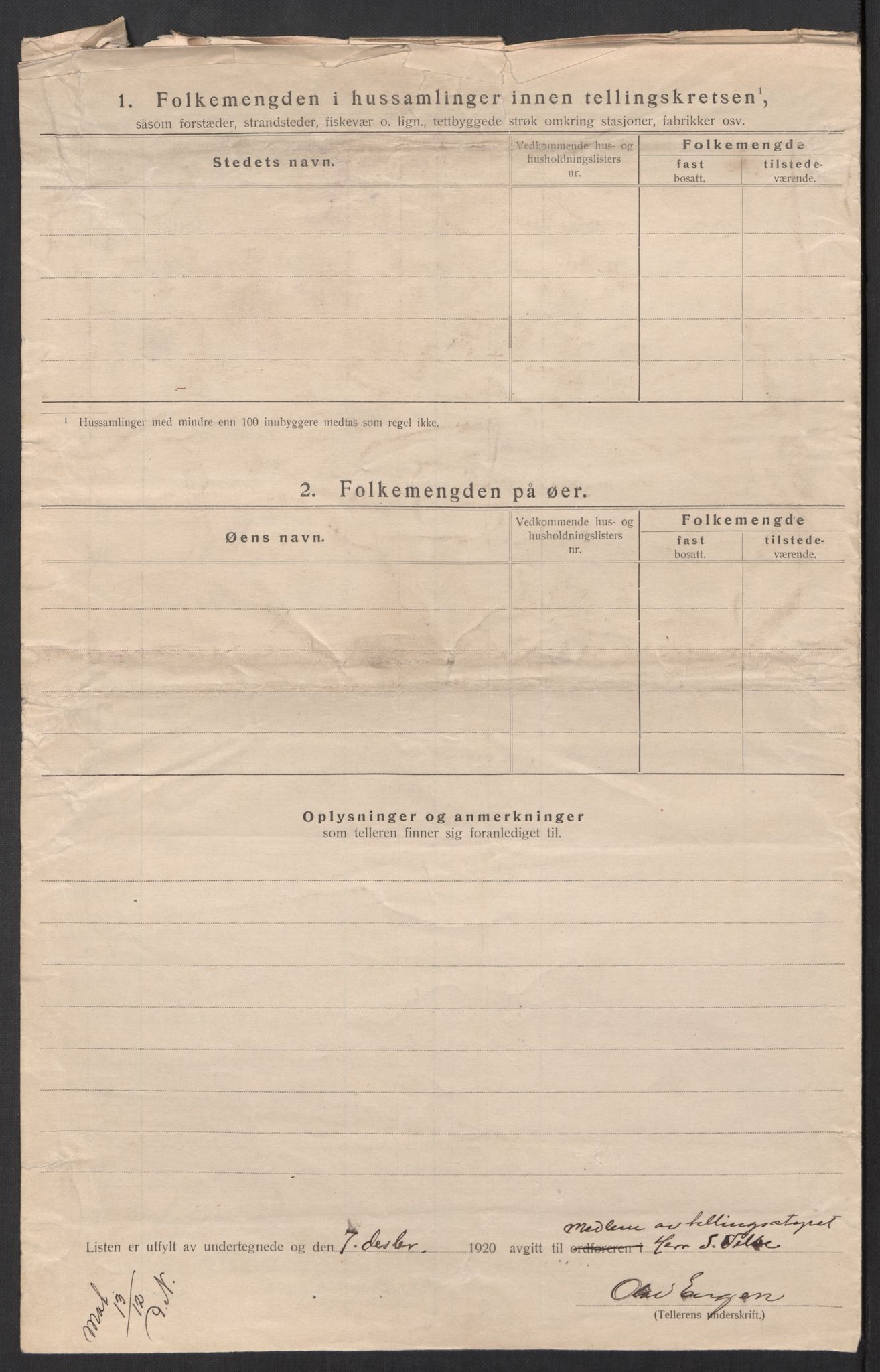 SAT, 1920 census for Selbu, 1920, p. 43