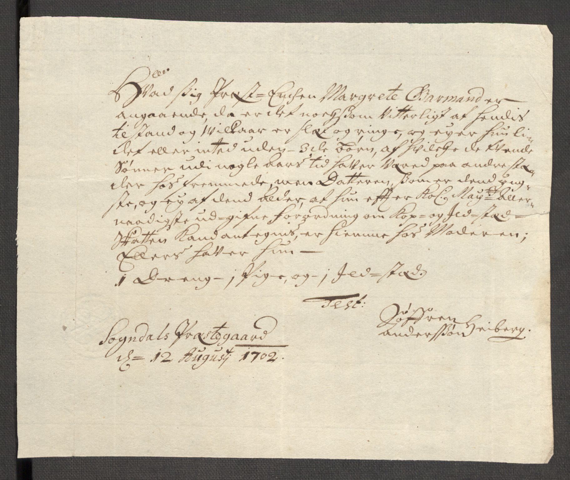 Rentekammeret inntil 1814, Reviderte regnskaper, Fogderegnskap, AV/RA-EA-4092/R52/L3310: Fogderegnskap Sogn, 1698-1699, p. 661