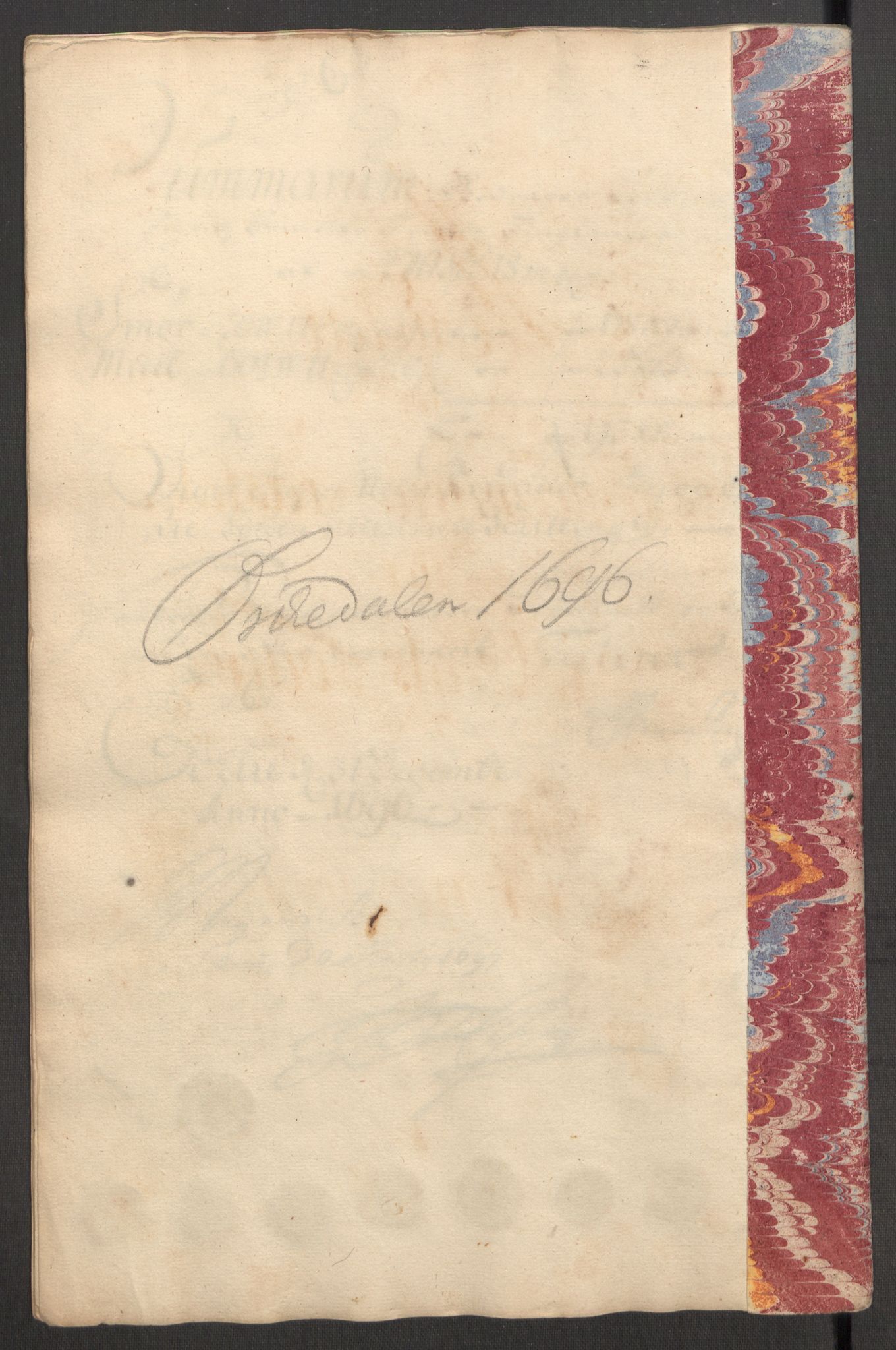Rentekammeret inntil 1814, Reviderte regnskaper, Fogderegnskap, RA/EA-4092/R60/L3946: Fogderegnskap Orkdal og Gauldal, 1696, p. 195