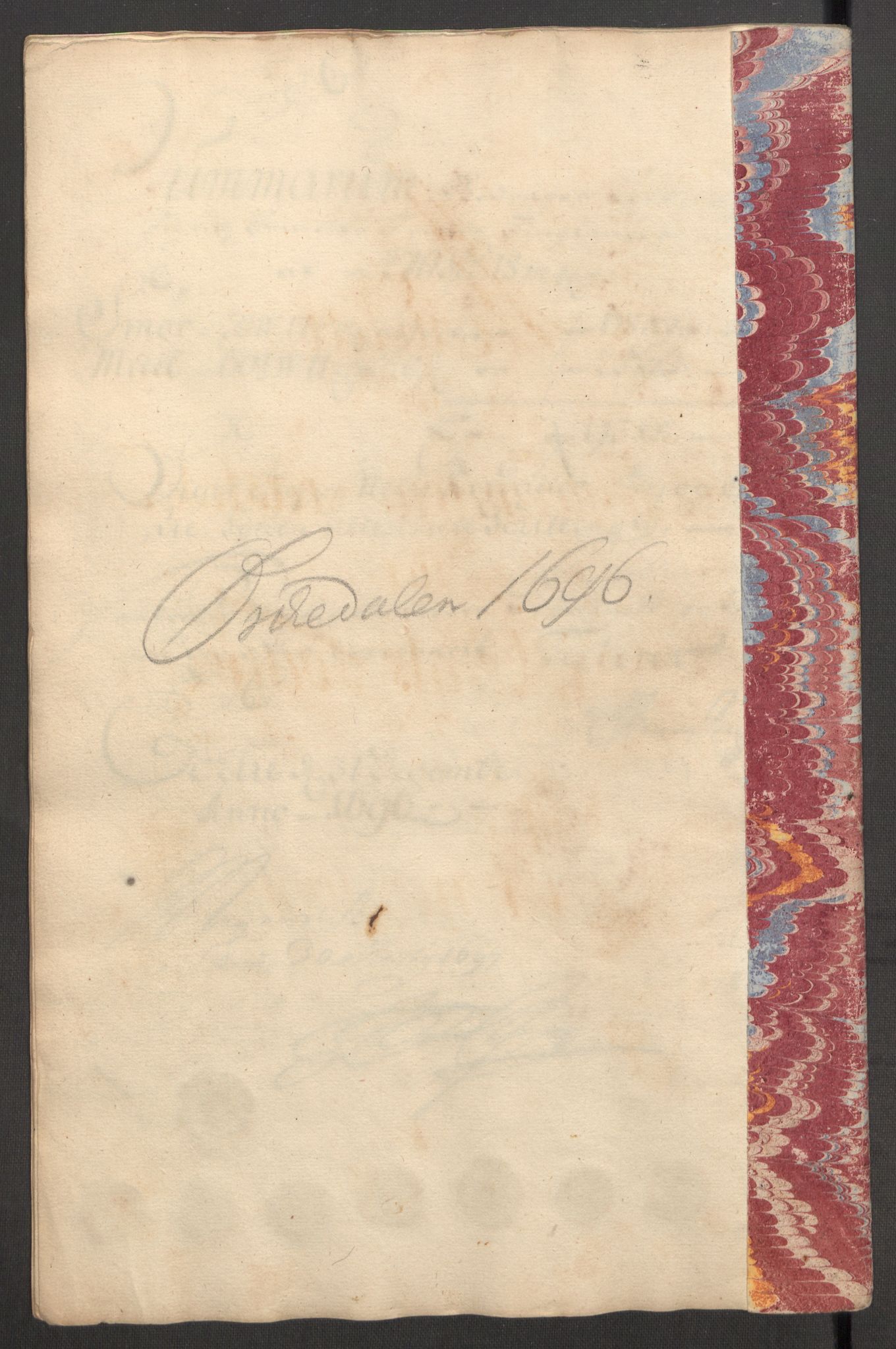 Rentekammeret inntil 1814, Reviderte regnskaper, Fogderegnskap, AV/RA-EA-4092/R60/L3946: Fogderegnskap Orkdal og Gauldal, 1696, p. 195