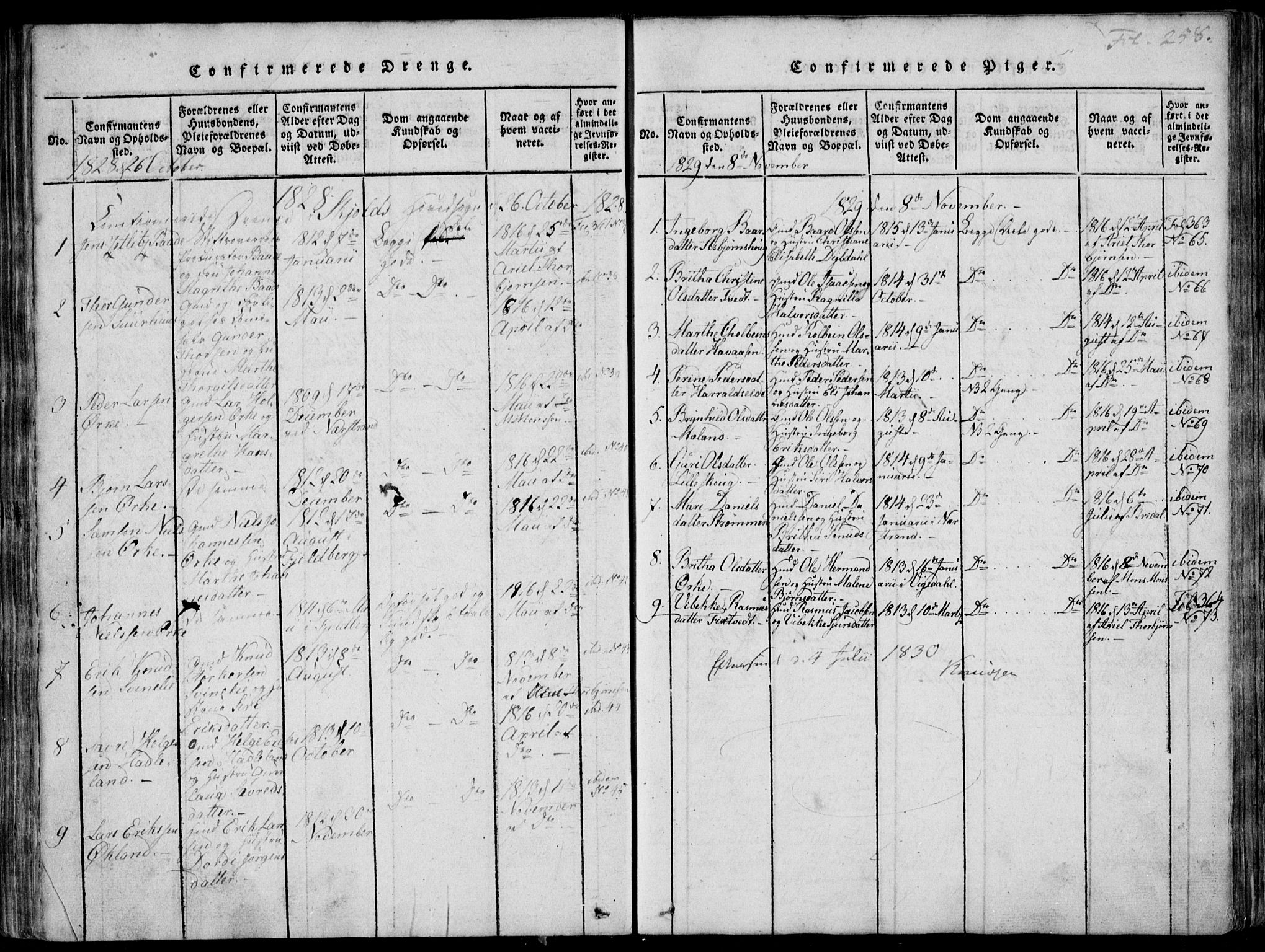 Skjold sokneprestkontor, SAST/A-101847/H/Ha/Haa/L0003: Parish register (official) no. A 3, 1815-1835, p. 258
