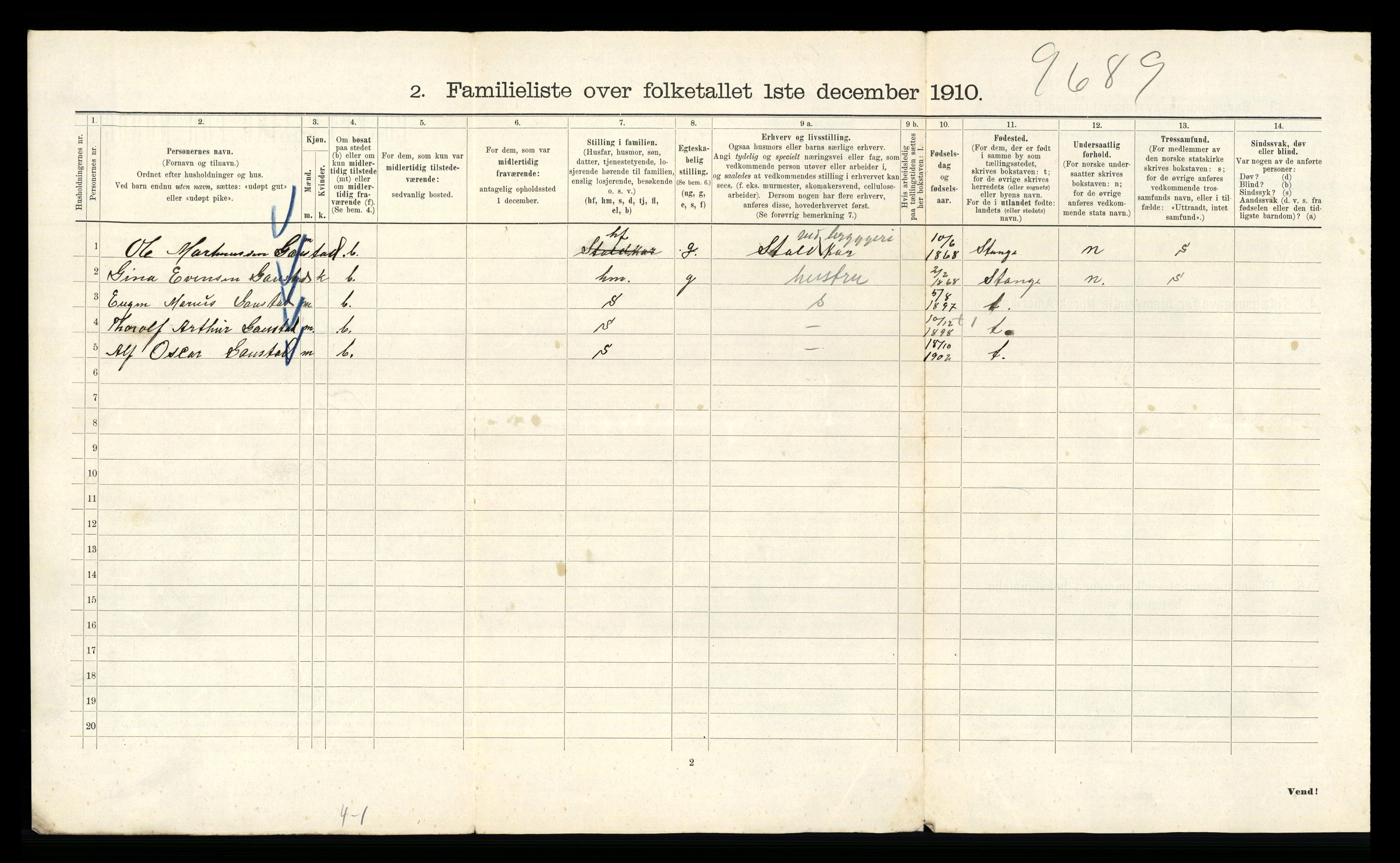 RA, 1910 census for Kristiania, 1910, p. 112812