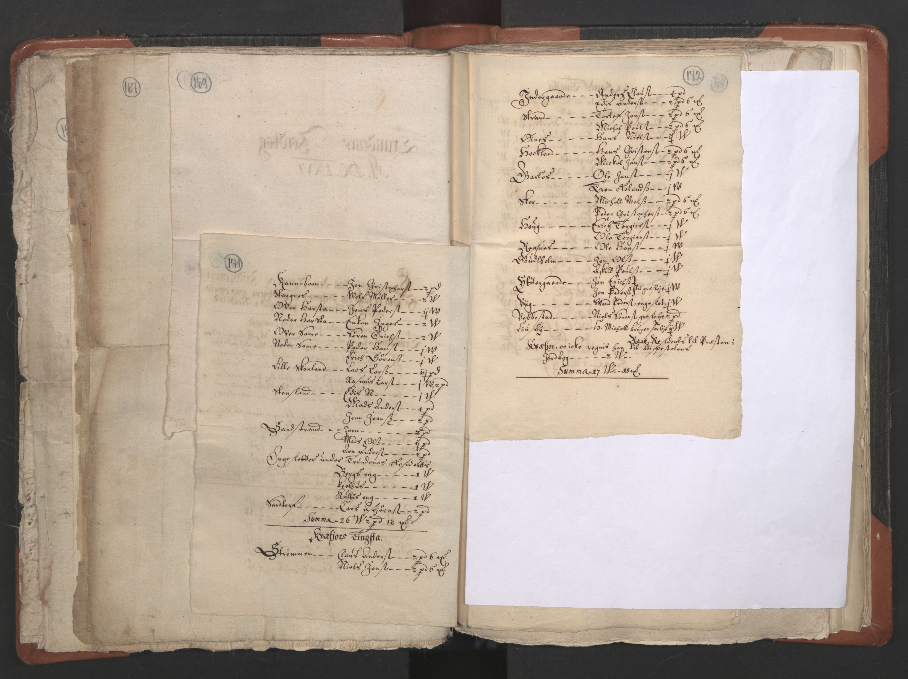 RA, Vicar's Census 1664-1666, no. 36: Lofoten and Vesterålen deanery, Senja deanery and Troms deanery, 1664-1666, p. 171-172