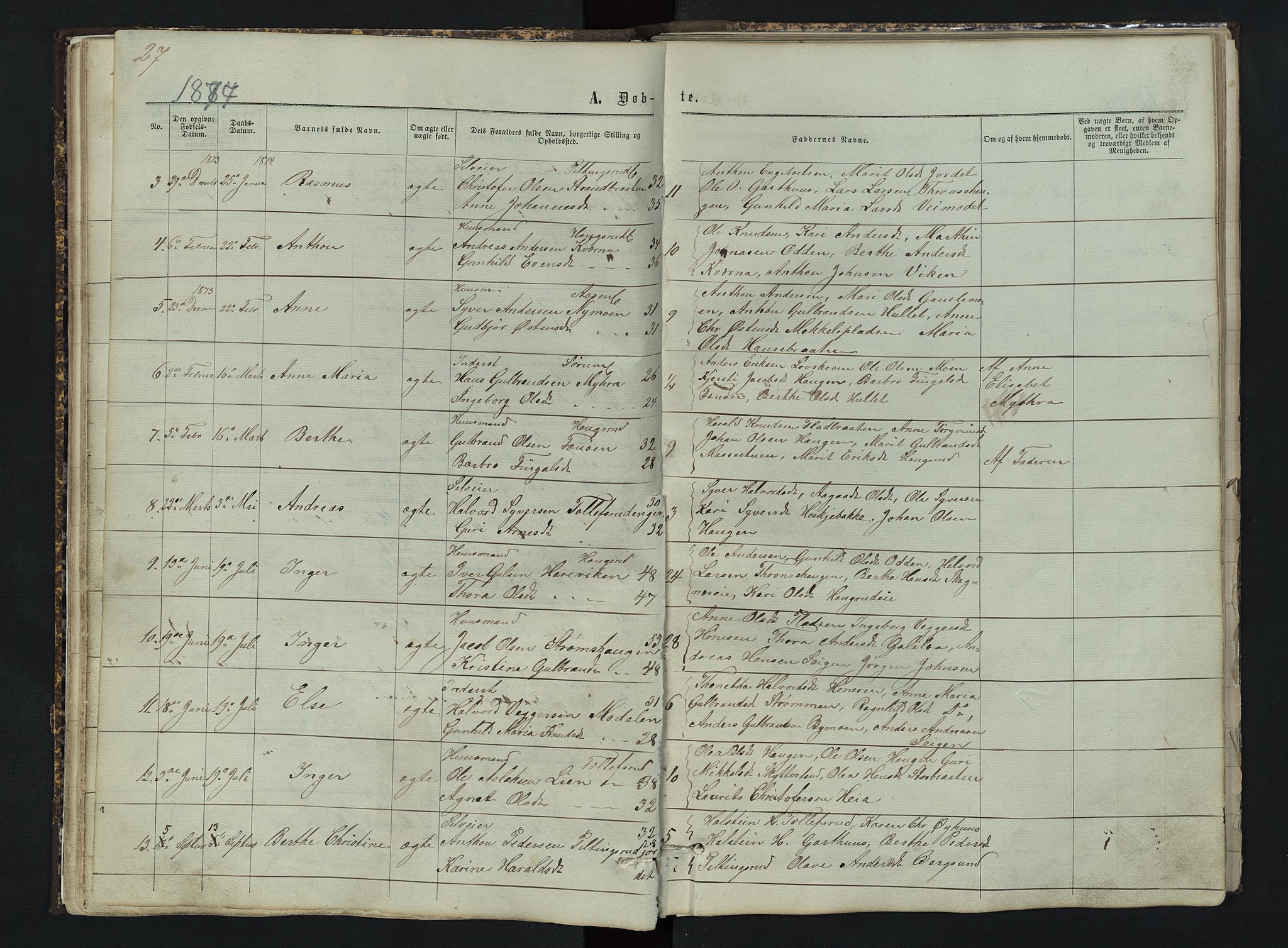 Sør-Aurdal prestekontor, AV/SAH-PREST-128/H/Ha/Hab/L0003: Parish register (copy) no. 3, 1862-1893, p. 27