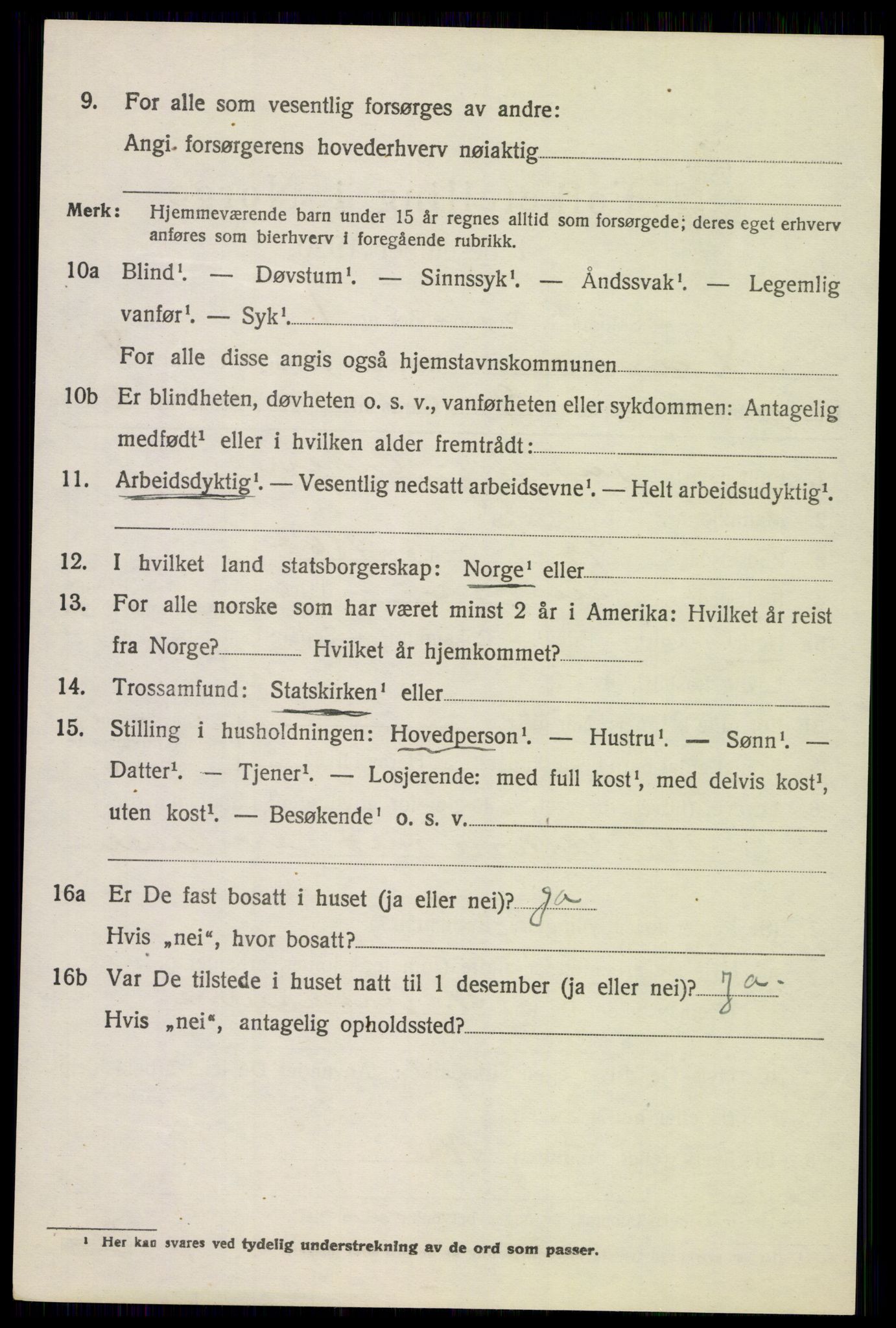 SAH, 1920 census for Lunner, 1920, p. 5440