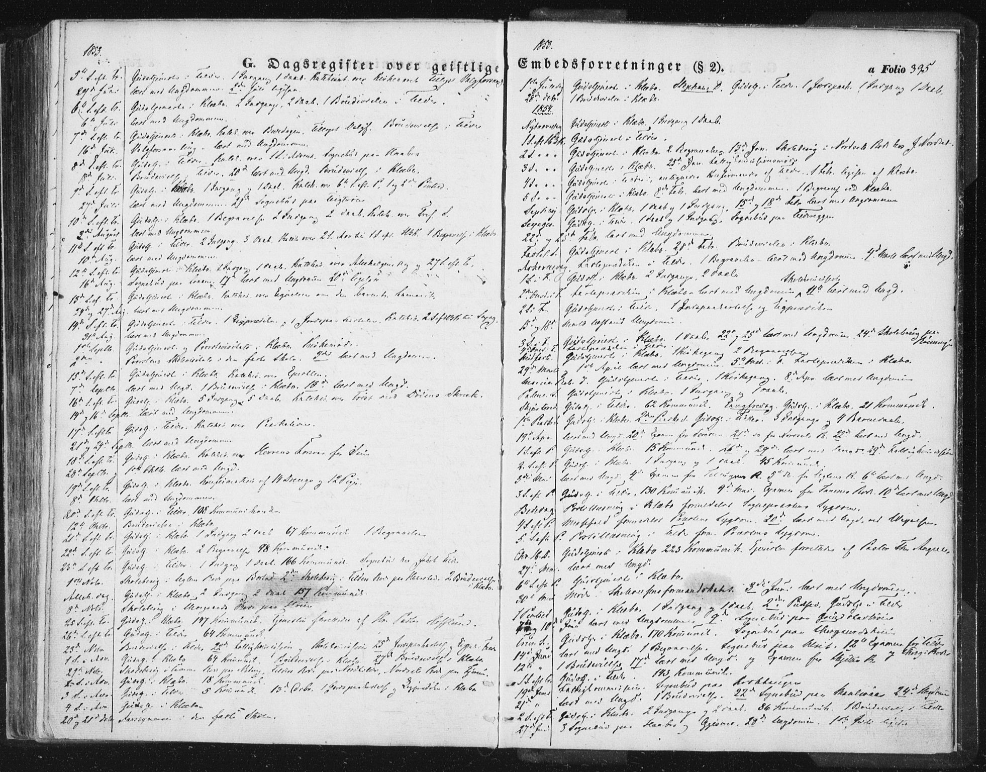 Ministerialprotokoller, klokkerbøker og fødselsregistre - Sør-Trøndelag, SAT/A-1456/618/L0441: Parish register (official) no. 618A05, 1843-1862, p. 395