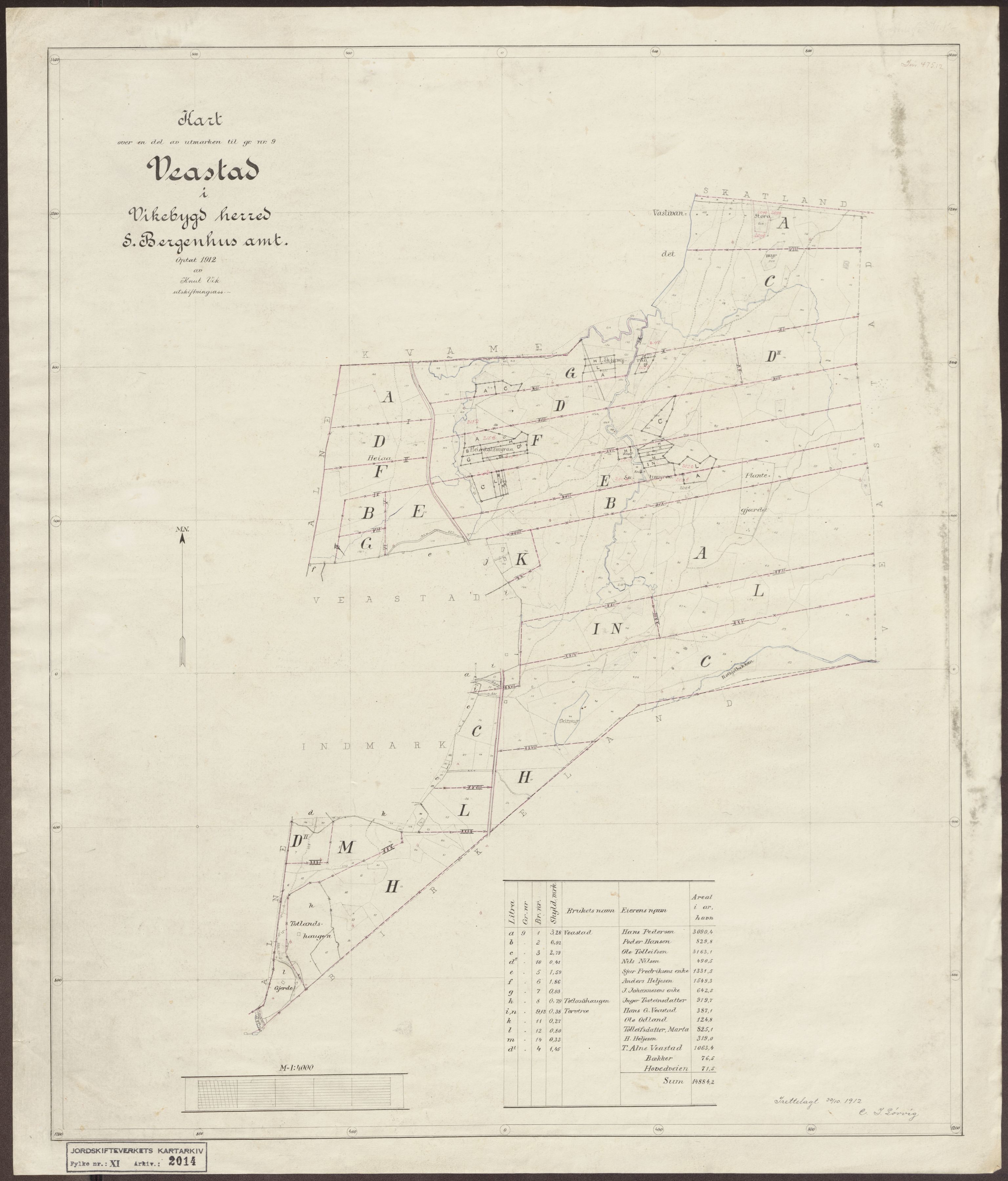 Jordskifteverkets kartarkiv, AV/RA-S-3929/T, 1859-1988, p. 2200