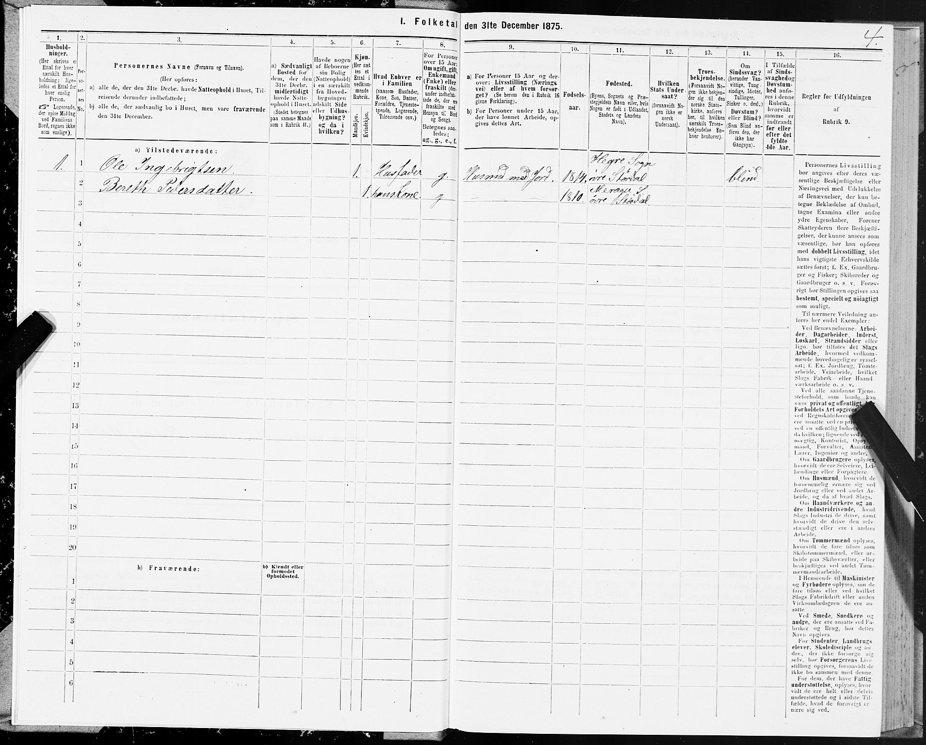 SAT, 1875 census for 1711P Øvre Stjørdal, 1875, p. 2004