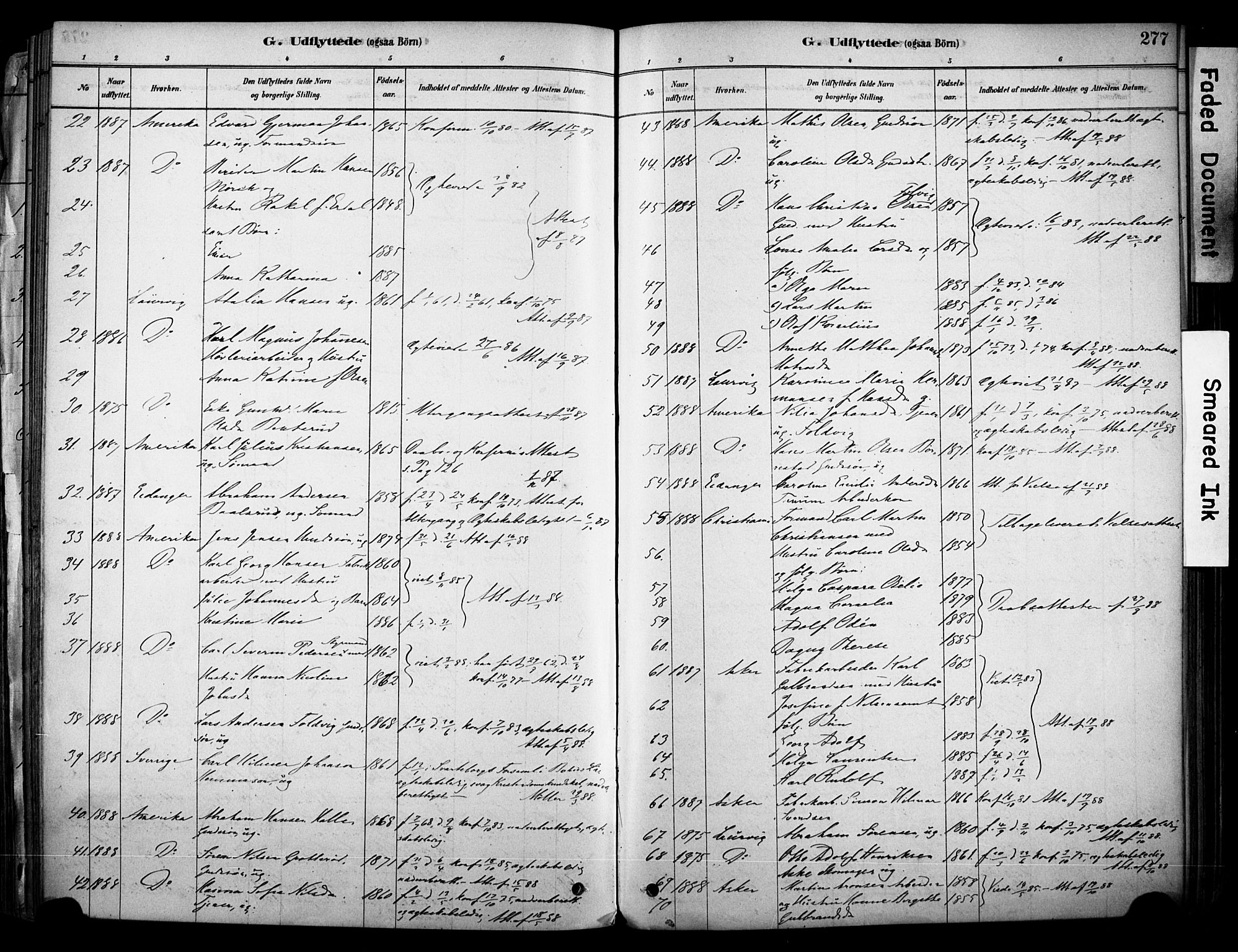 Brunlanes kirkebøker, AV/SAKO-A-342/F/Fc/L0001: Parish register (official) no. III 1, 1878-1899, p. 277