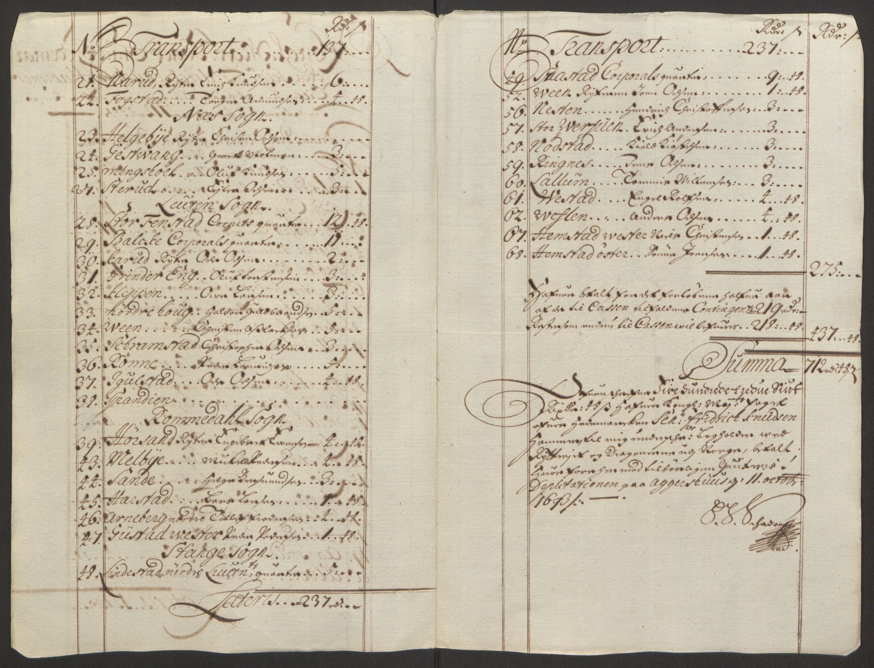 Rentekammeret inntil 1814, Reviderte regnskaper, Fogderegnskap, AV/RA-EA-4092/R16/L1034: Fogderegnskap Hedmark, 1693, p. 149