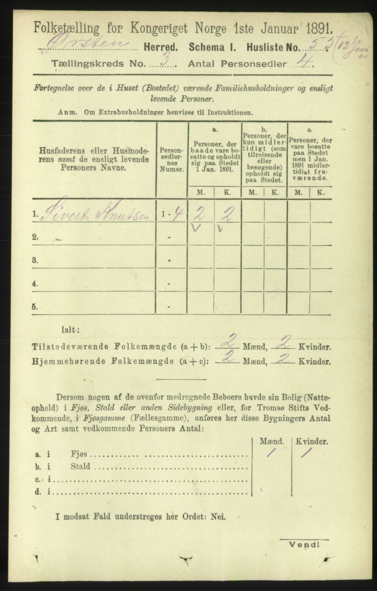 RA, 1891 census for 1520 Ørsta, 1891, p. 1206