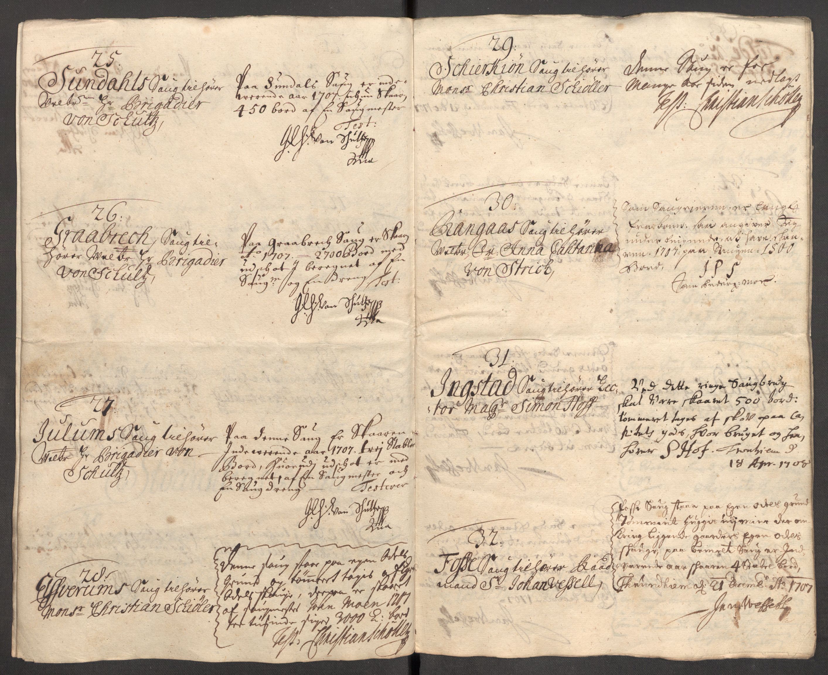 Rentekammeret inntil 1814, Reviderte regnskaper, Fogderegnskap, RA/EA-4092/R62/L4197: Fogderegnskap Stjørdal og Verdal, 1707, p. 190