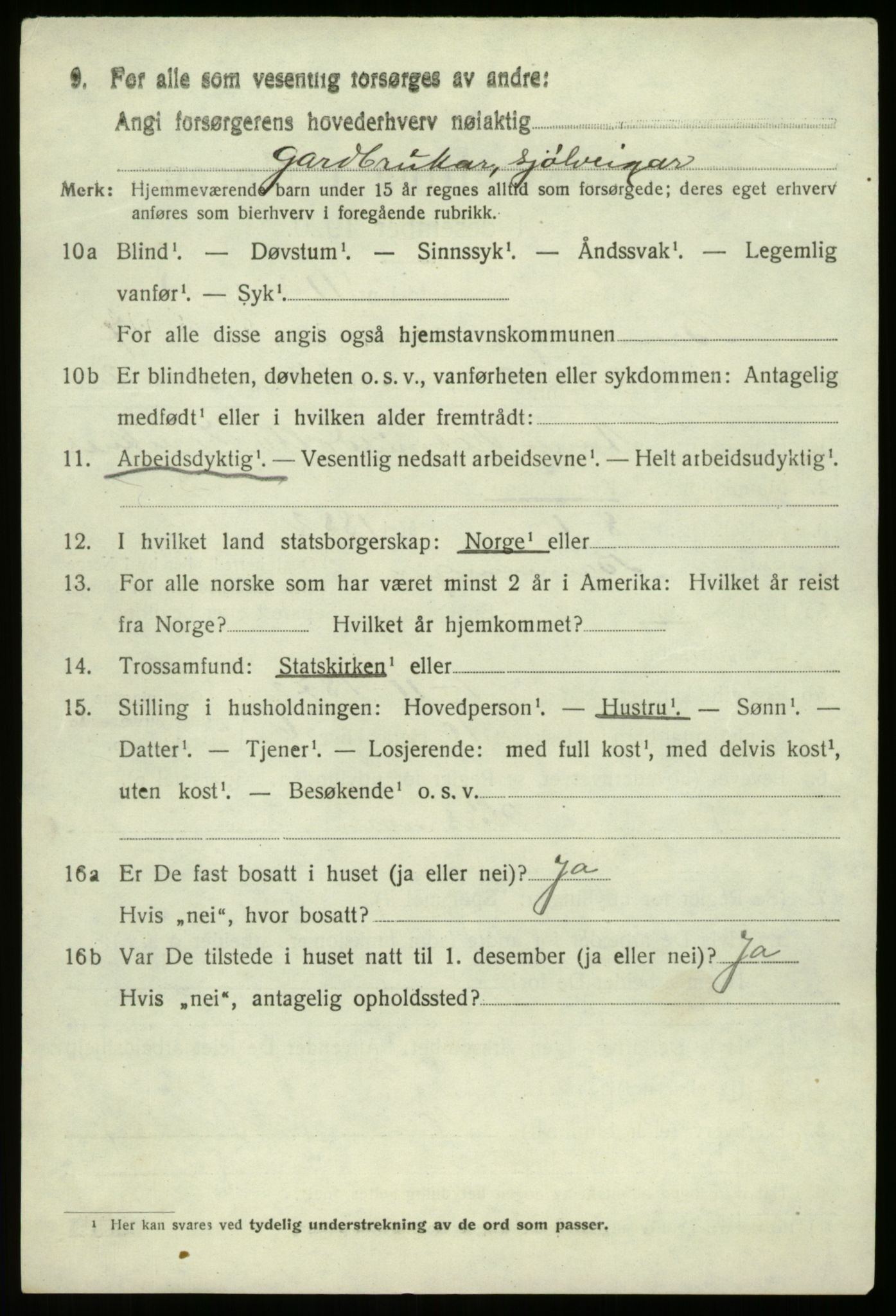 SAB, 1920 census for Bremanger, 1920, p. 4423