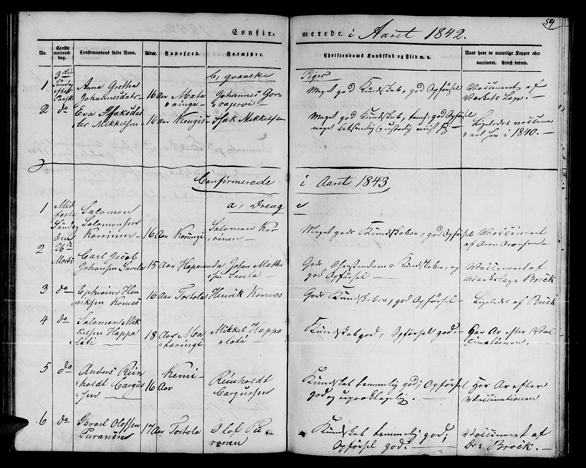 Talvik sokneprestkontor, SATØ/S-1337/H/Ha/L0015kirke: Parish register (official) no. 15, 1837-1847, p. 59