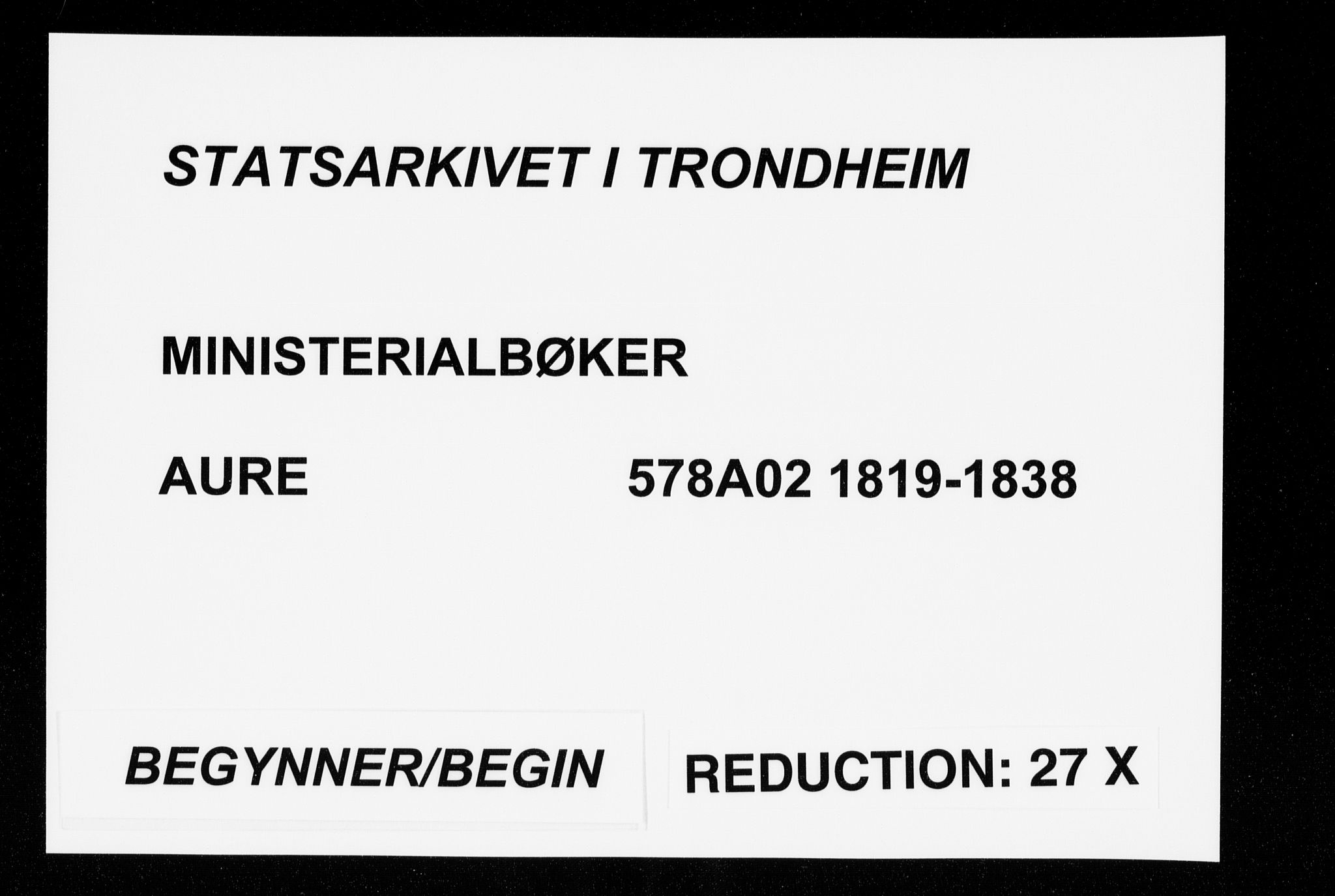 Ministerialprotokoller, klokkerbøker og fødselsregistre - Møre og Romsdal, SAT/A-1454/578/L0903: Parish register (official) no. 578A02, 1819-1838