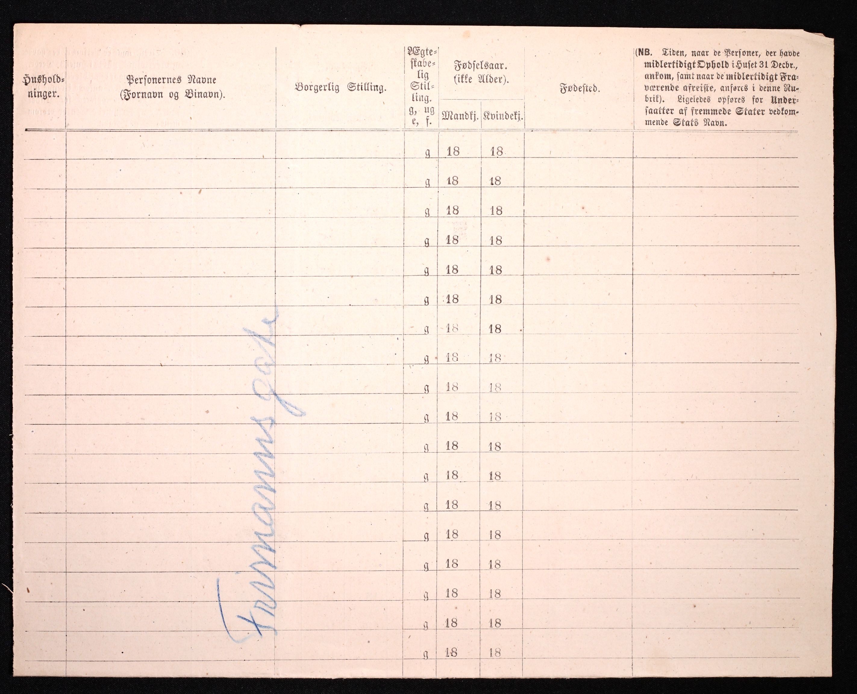 RA, 1870 census for 0301 Kristiania, 1870, p. 1061