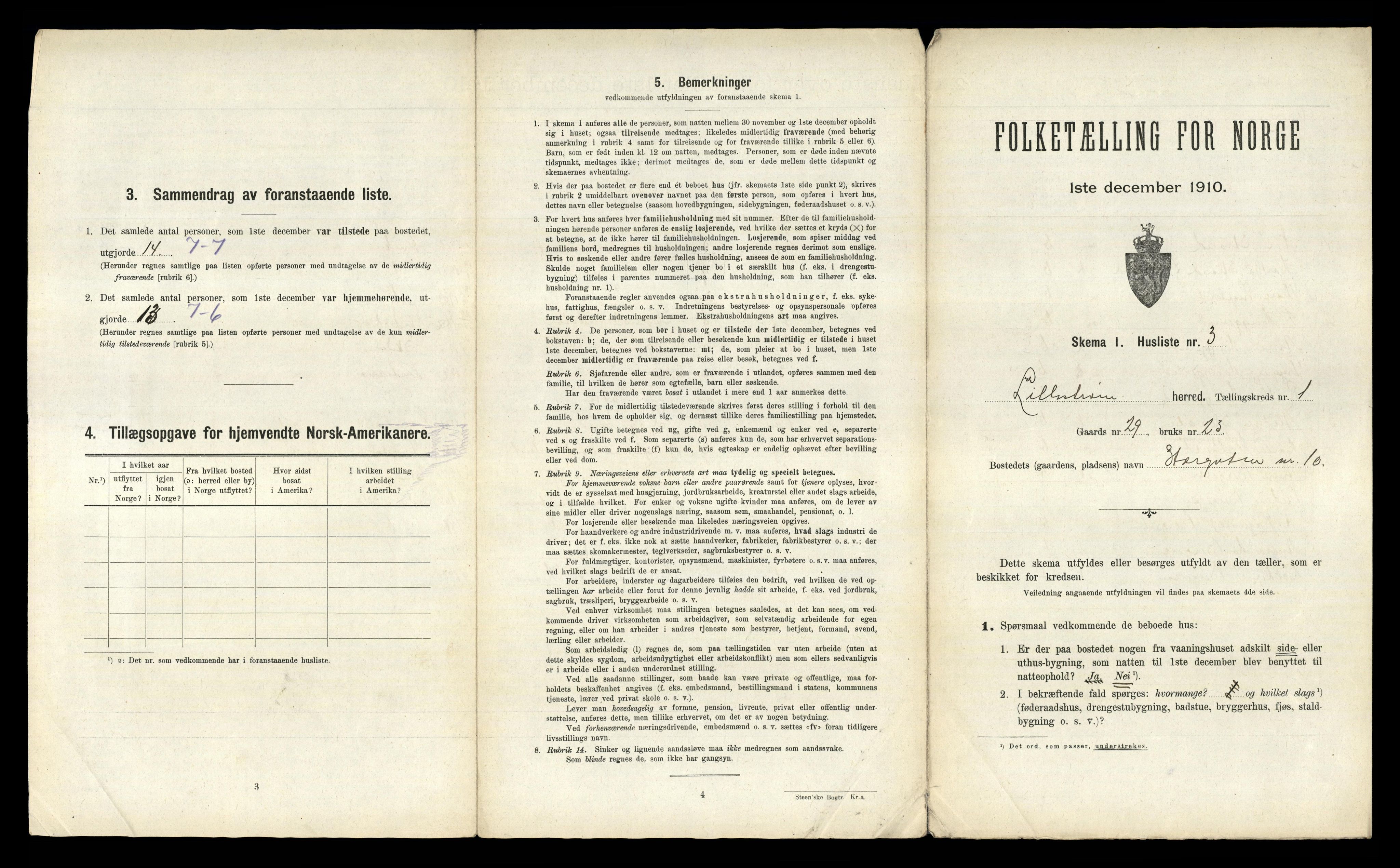 RA, 1910 census for Lillestrøm, 1910, p. 35