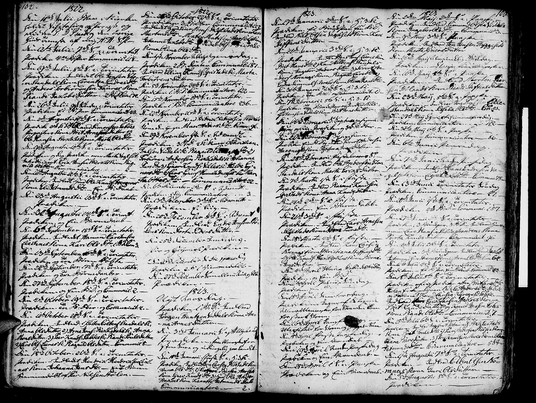Ministerialprotokoller, klokkerbøker og fødselsregistre - Møre og Romsdal, AV/SAT-A-1454/515/L0206: Parish register (official) no. 515A02, 1765-1818, p. 102-103