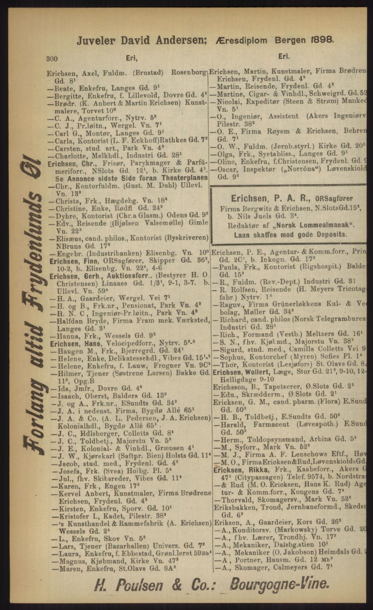 Kristiania/Oslo adressebok, PUBL/-, 1903, p. 300