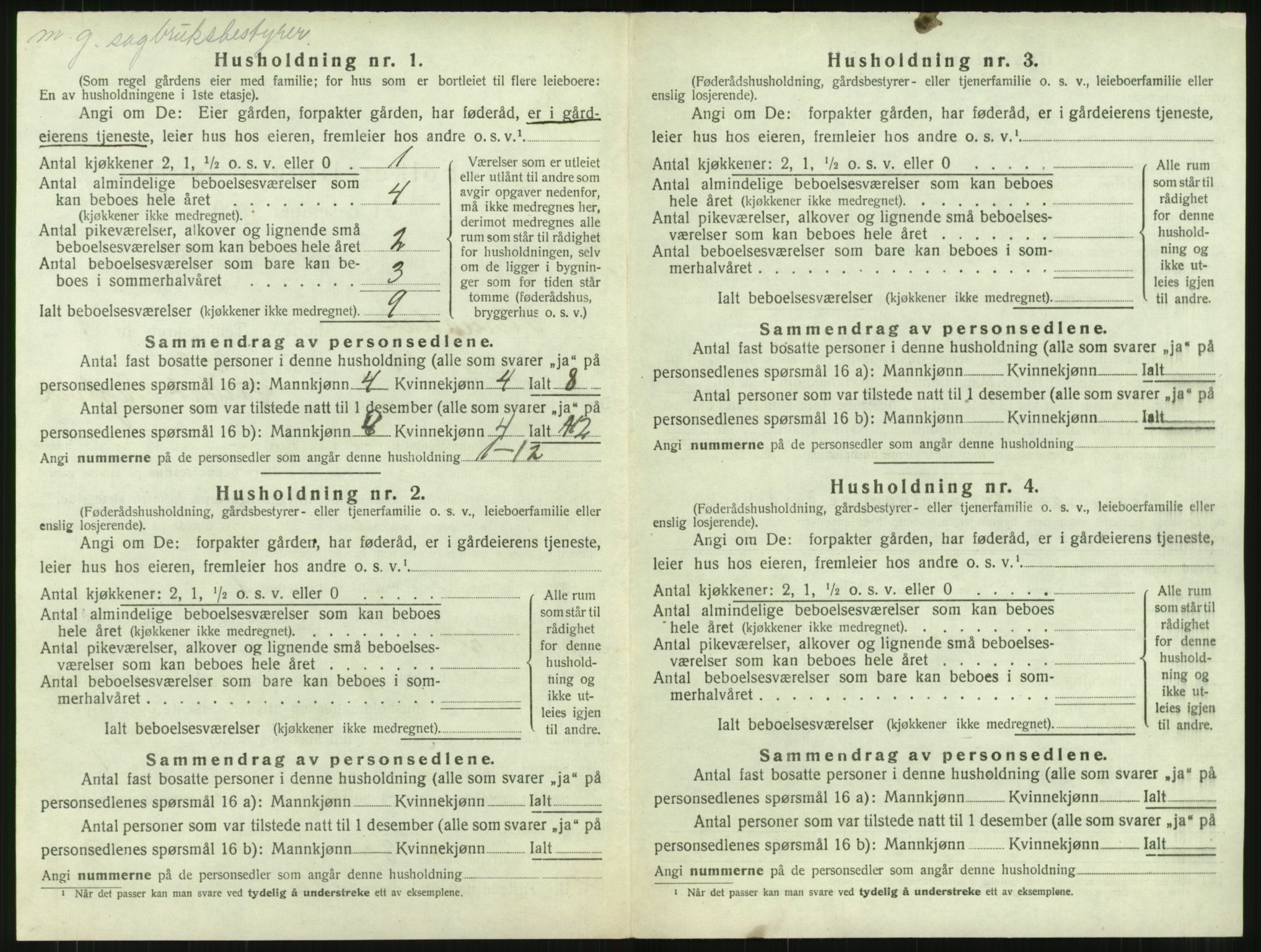 SAT, 1920 census for Surnadal, 1920, p. 936