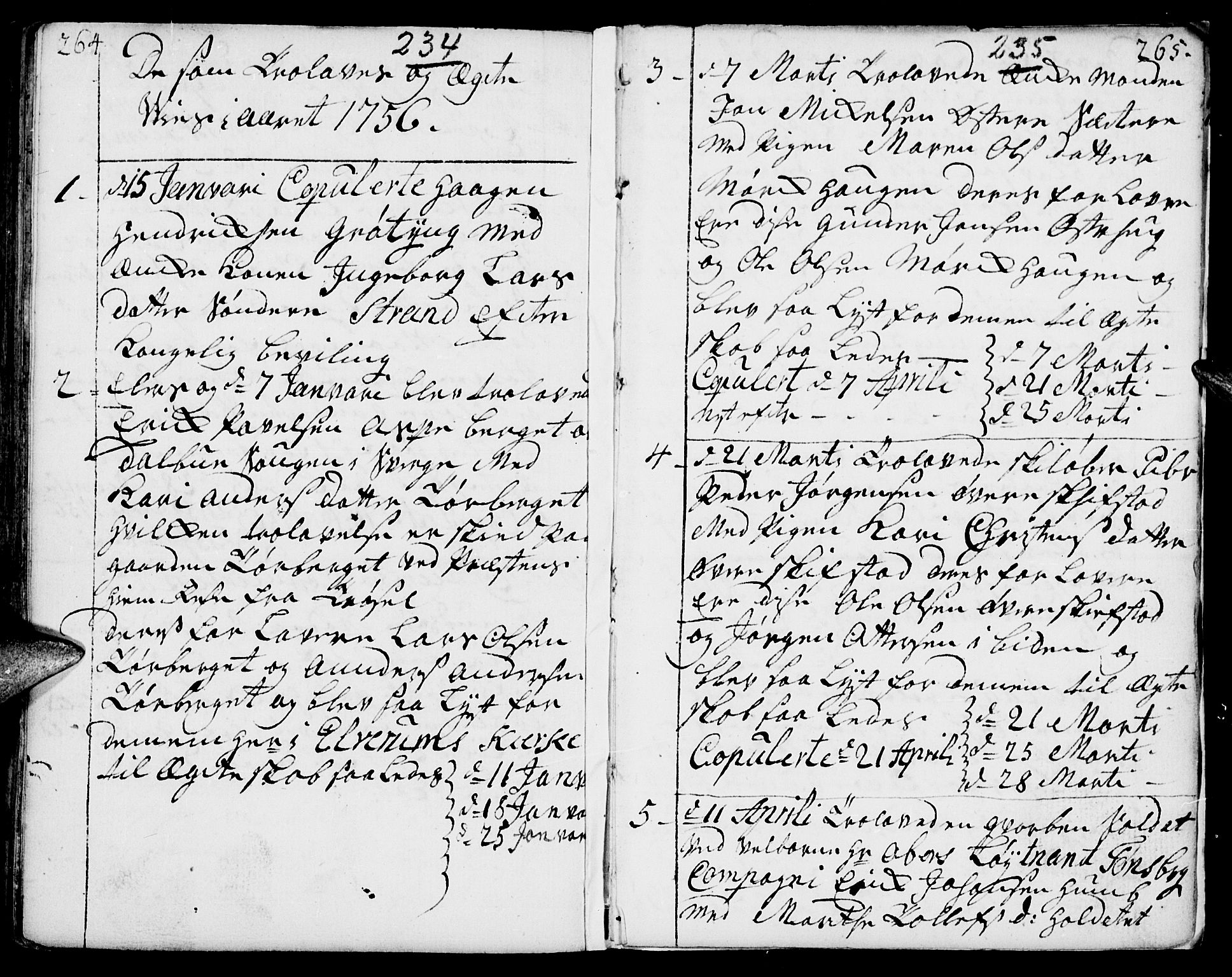 Elverum prestekontor, AV/SAH-PREST-044/H/Ha/Haa/L0002: Parish register (official) no. 2, 1751-1756, p. 234-235