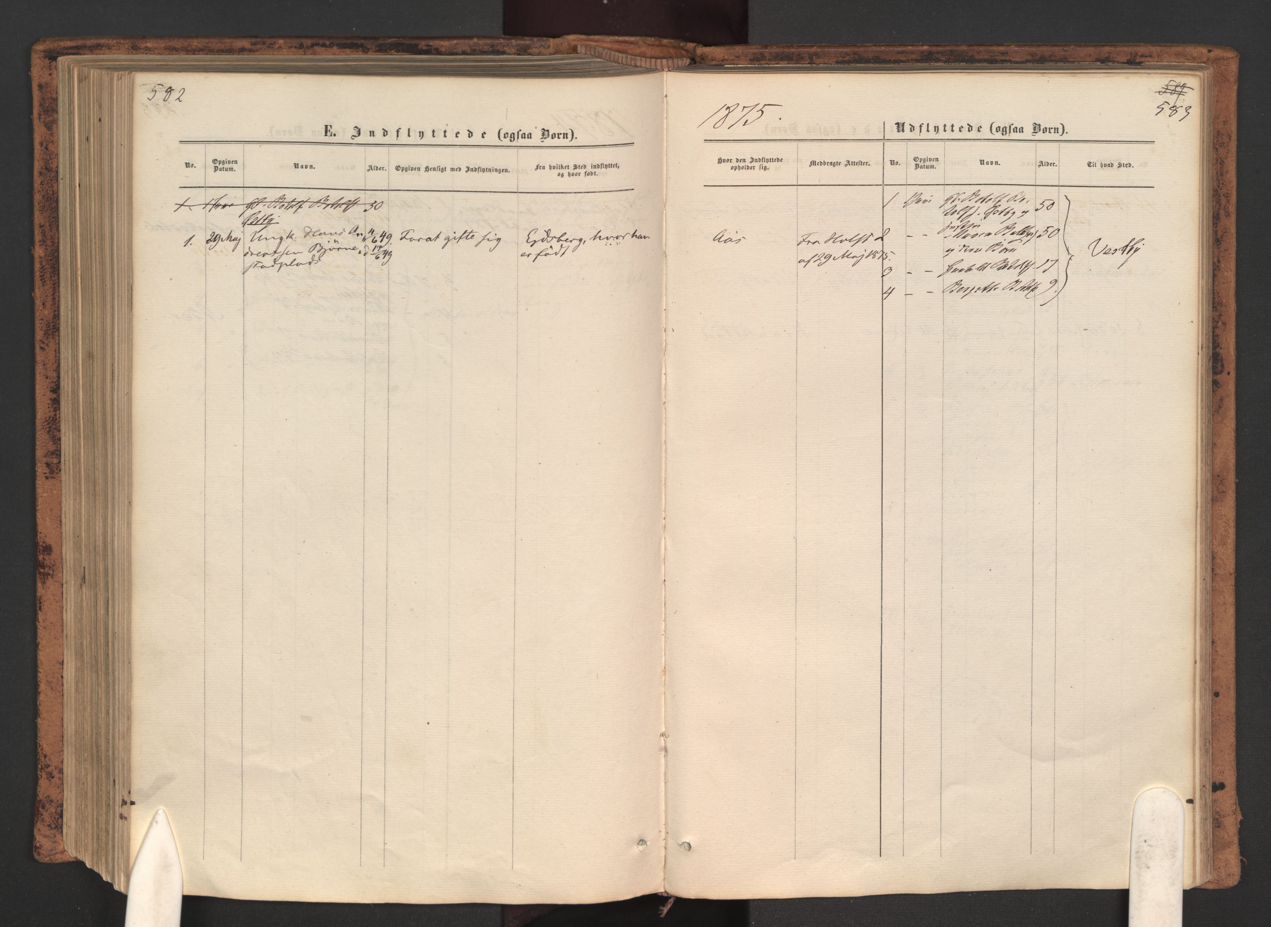 Ås prestekontor Kirkebøker, SAO/A-10894/F/Fa/L0008: Parish register (official) no. I 8, 1871-1880, p. 582-583