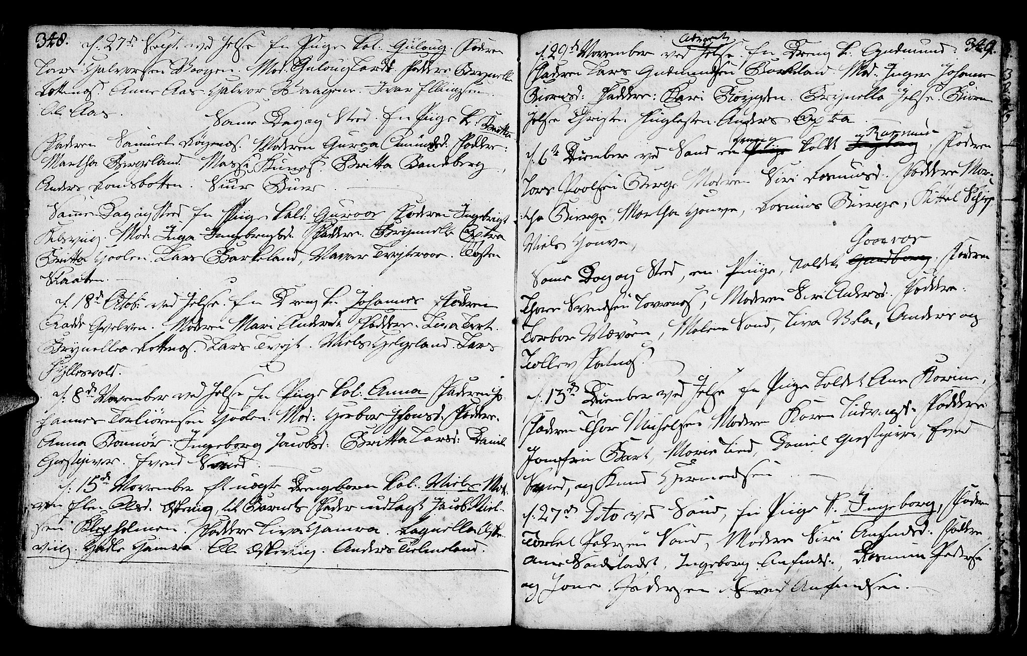 Jelsa sokneprestkontor, SAST/A-101842/01/IV: Parish register (official) no. A 3, 1768-1796, p. 348-349