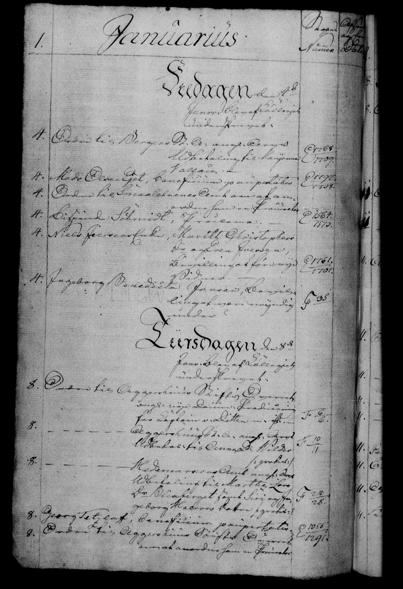 Danske Kanselli 1800-1814, RA/EA-3024/H/Hf/Hfb/Hfbc/L0006: Underskrivelsesbok m. register, 1805, p. 1