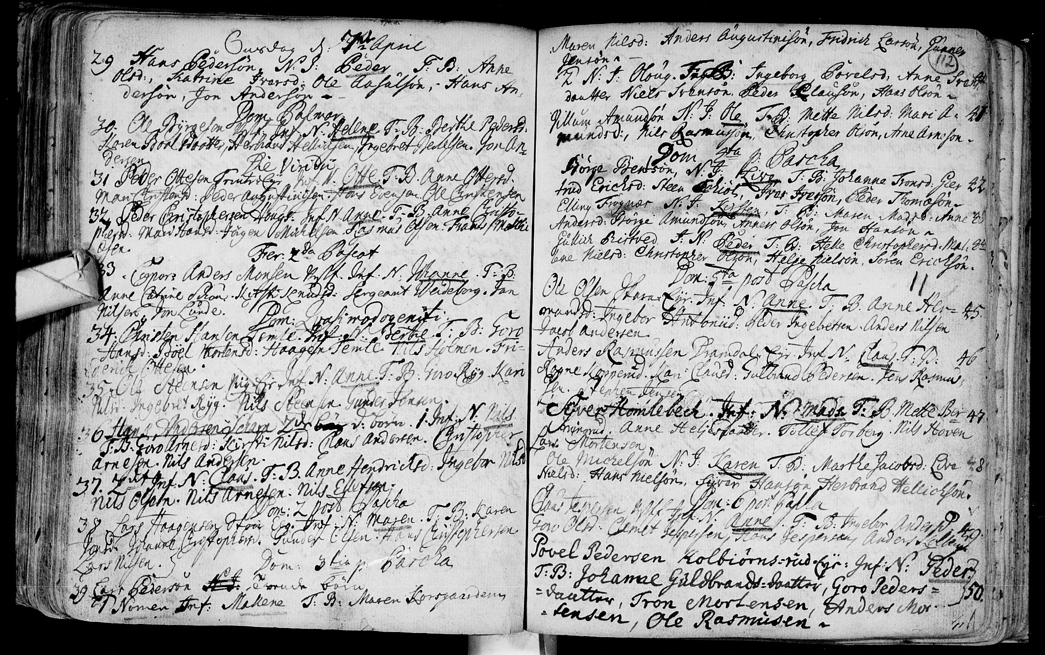 Eiker kirkebøker, AV/SAKO-A-4/F/Fa/L0003: Parish register (official) no. I 3, 1724-1753, p. 112