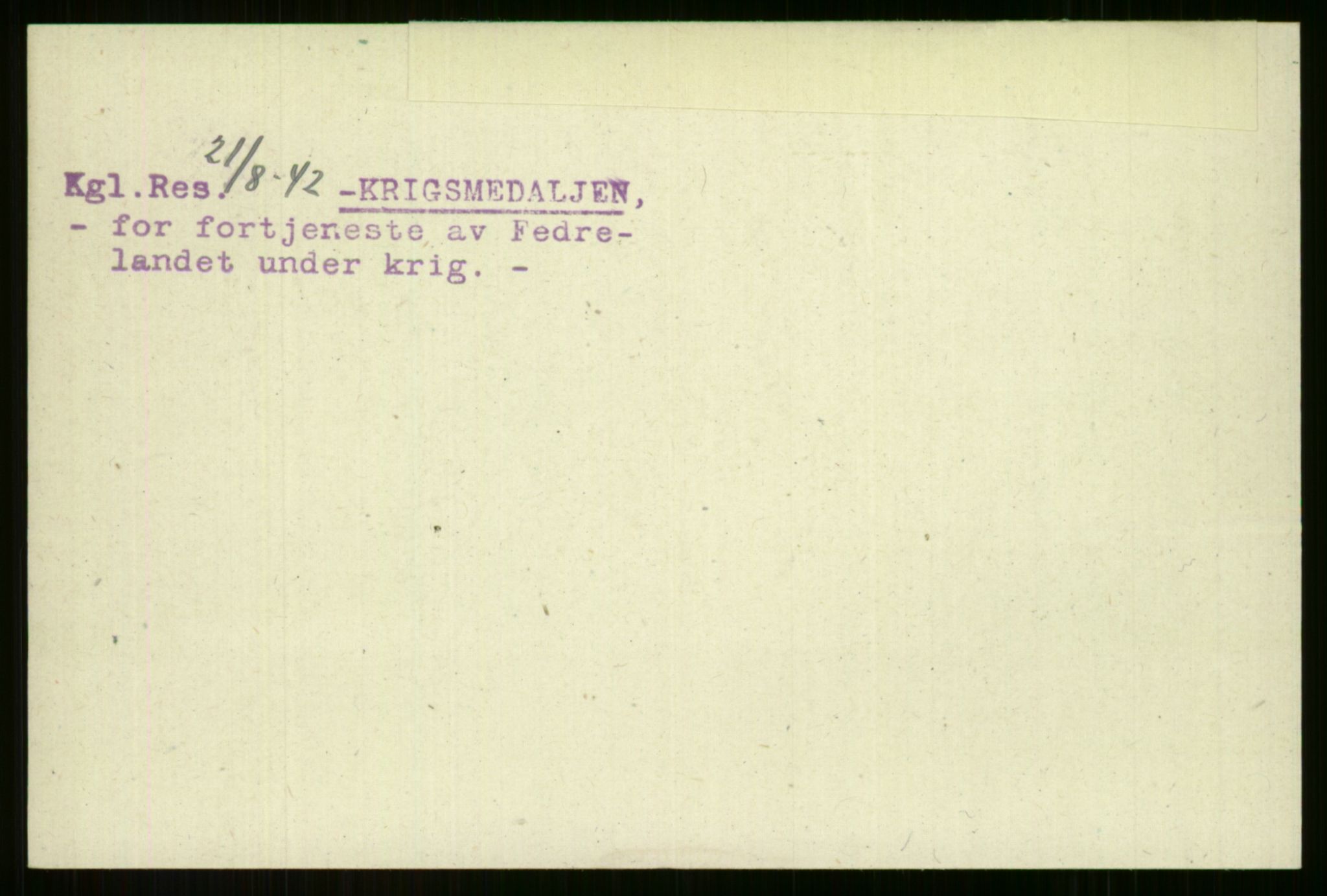 Direktoratet for sjømenn, AV/RA-S-3545/G/Gi/L0005: Alfabetisk ordnet kartotek over krigsdekorasjoner tildelt nordmenn under krigen, Ekeberg - Hendriksen, 1940-1945, p. 30