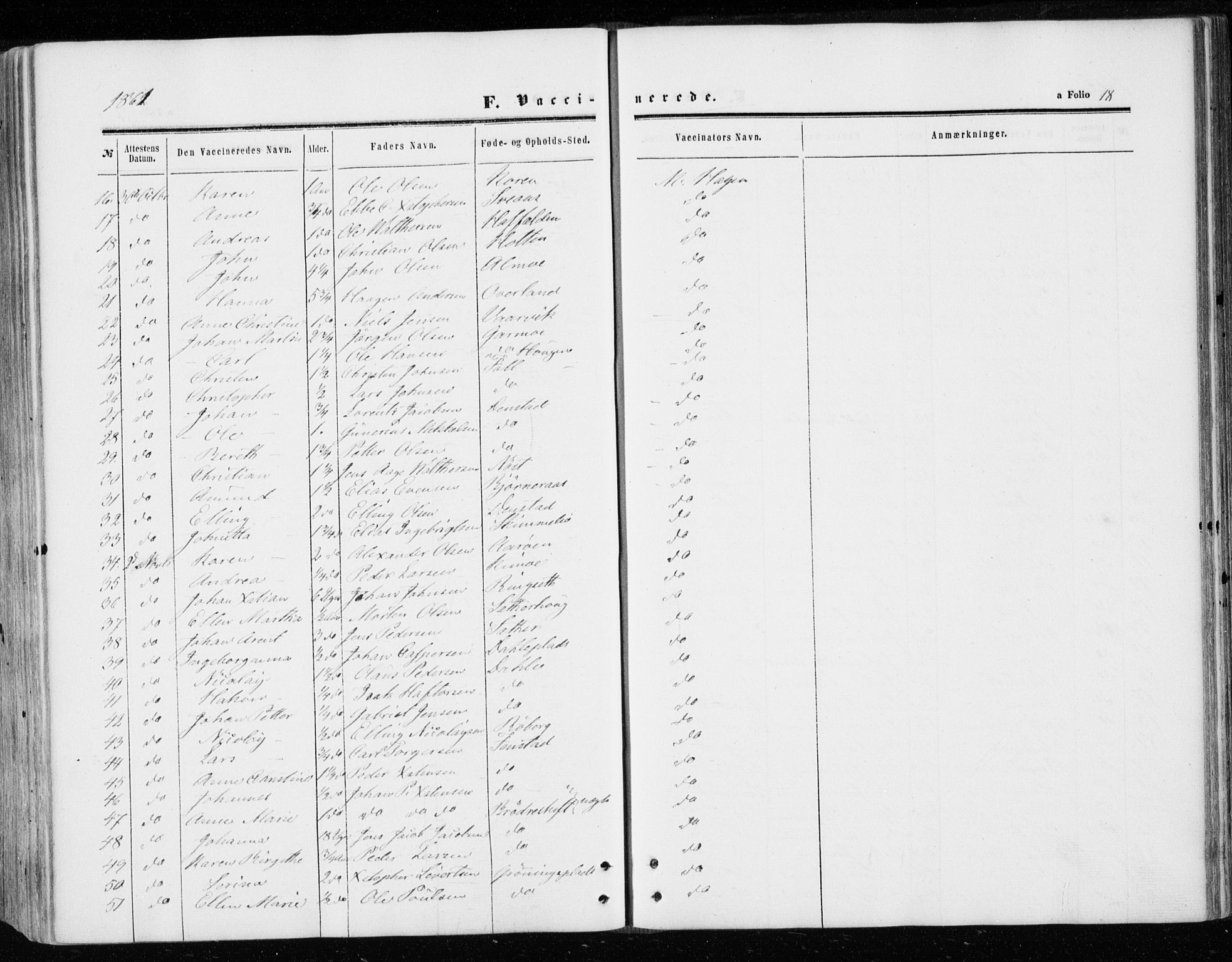 Ministerialprotokoller, klokkerbøker og fødselsregistre - Sør-Trøndelag, SAT/A-1456/646/L0612: Parish register (official) no. 646A10, 1858-1869, p. 18