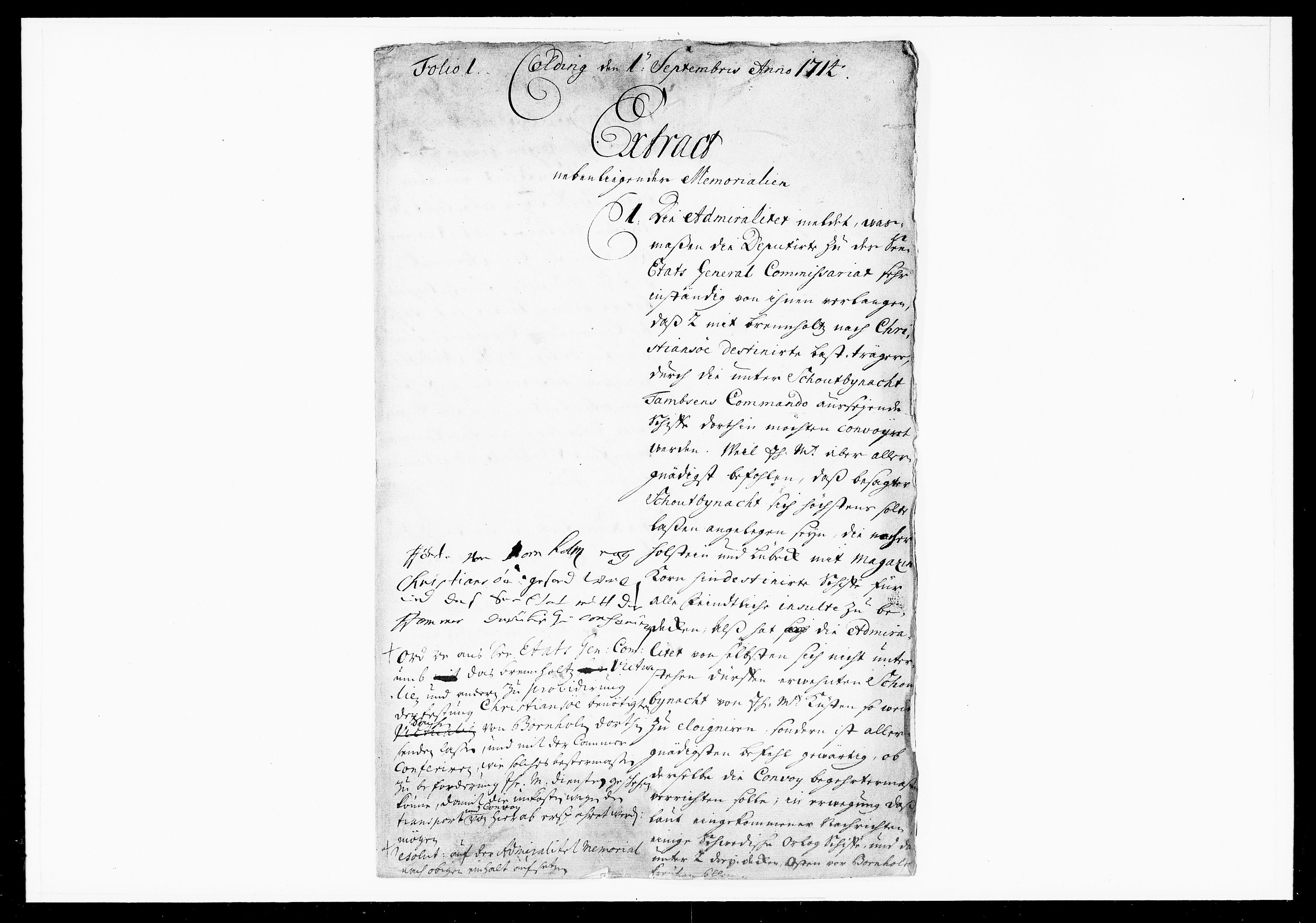 Krigskollegiet, Krigskancelliet, DRA/A-0006/-/1003-1013: Refererede sager, 1714, p. 703