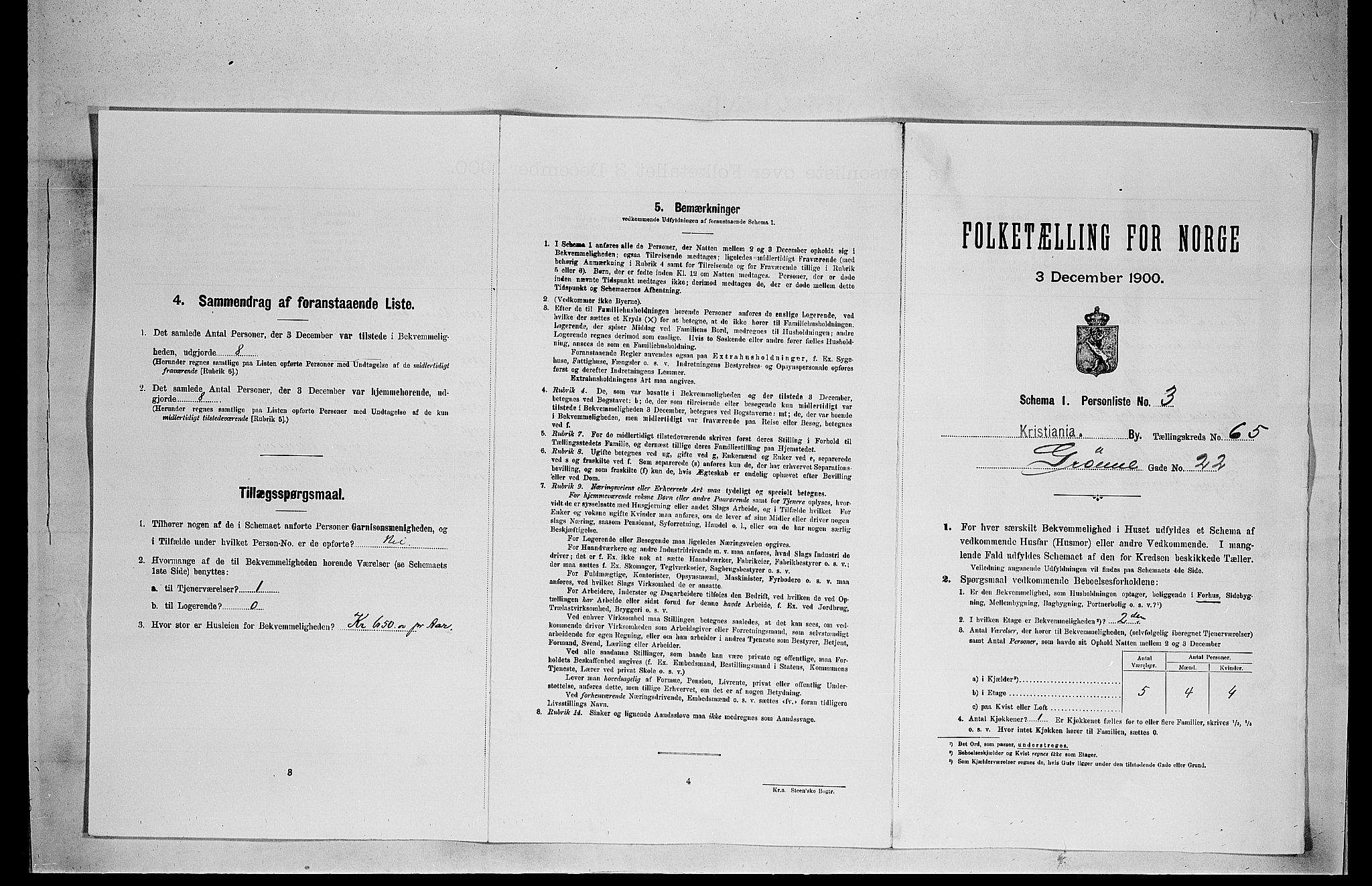 SAO, 1900 census for Kristiania, 1900, p. 30643