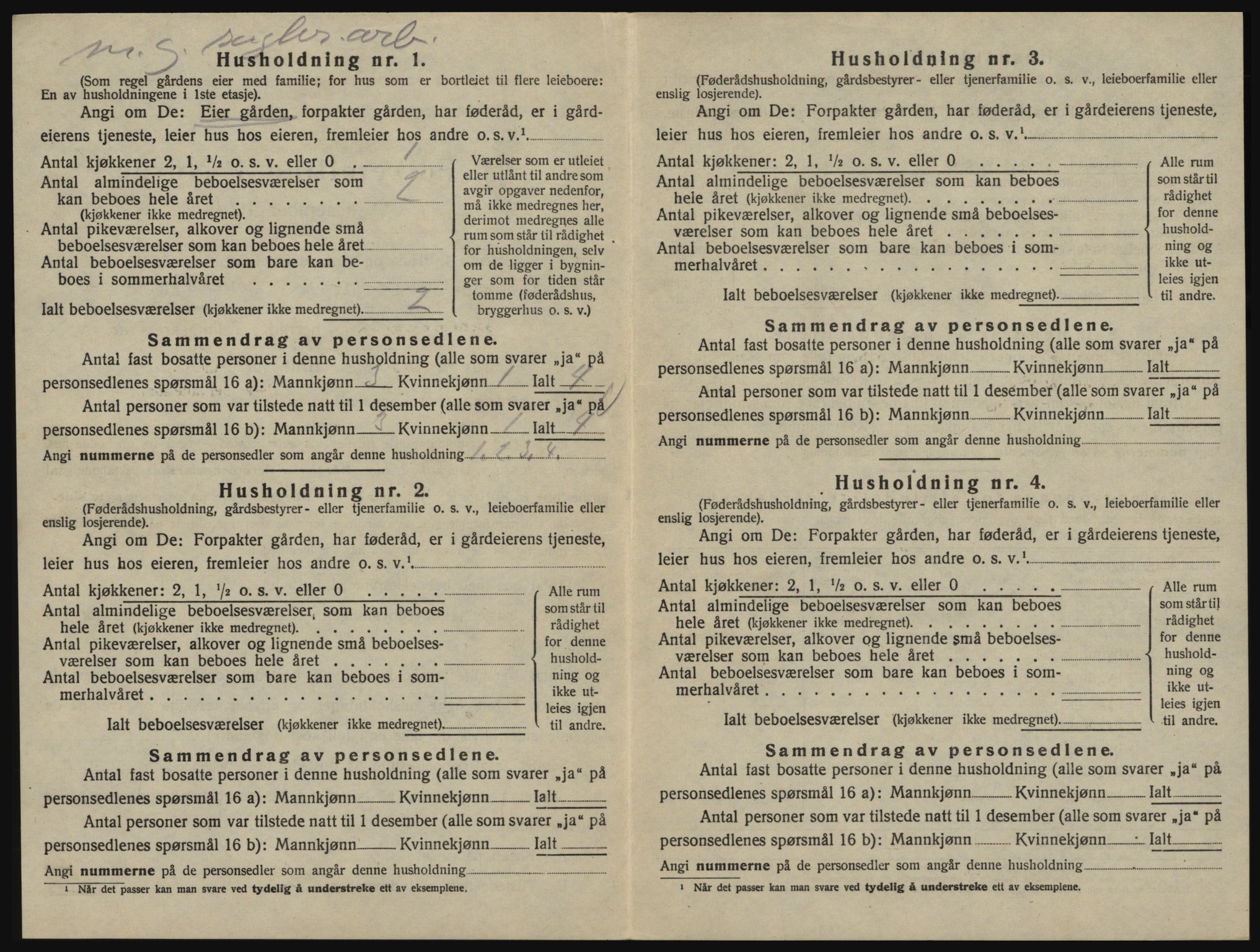 SAO, 1920 census for Glemmen, 1920, p. 2026