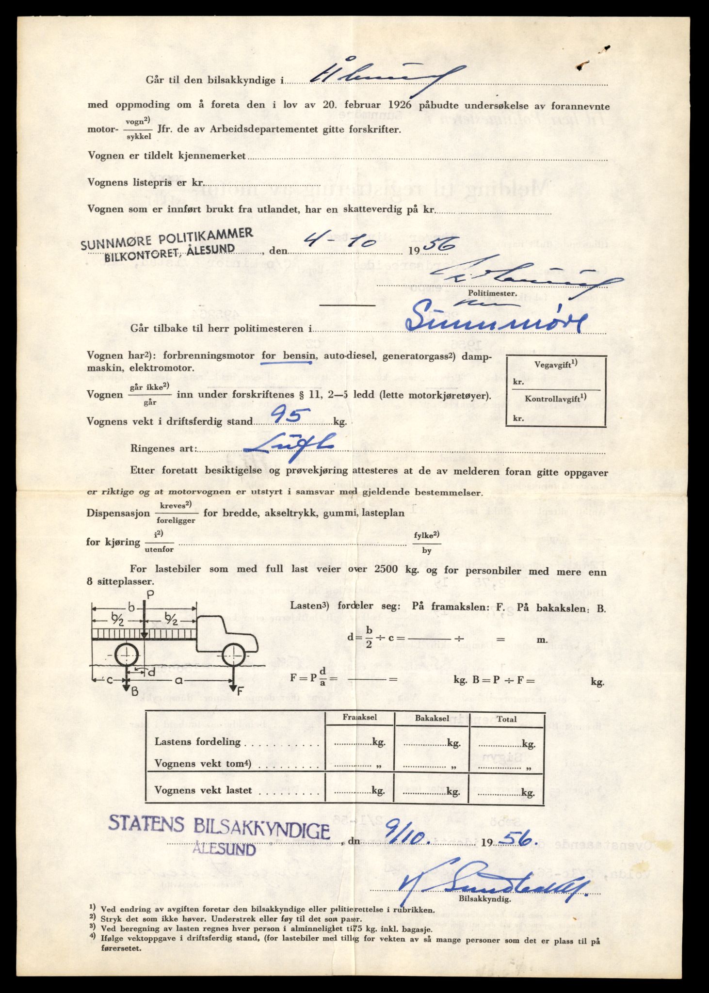 Møre og Romsdal vegkontor - Ålesund trafikkstasjon, AV/SAT-A-4099/F/Fe/L0040: Registreringskort for kjøretøy T 13531 - T 13709, 1927-1998, p. 748