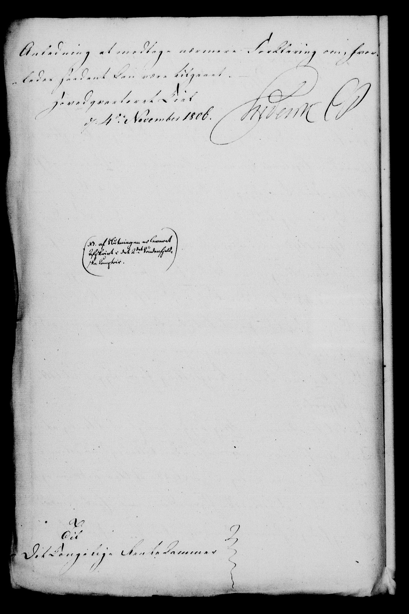 Rentekammeret, Kammerkanselliet, RA/EA-3111/G/Gf/Gfa/L0088: Norsk relasjons- og resolusjonsprotokoll (merket RK 52.88), 1806, p. 739