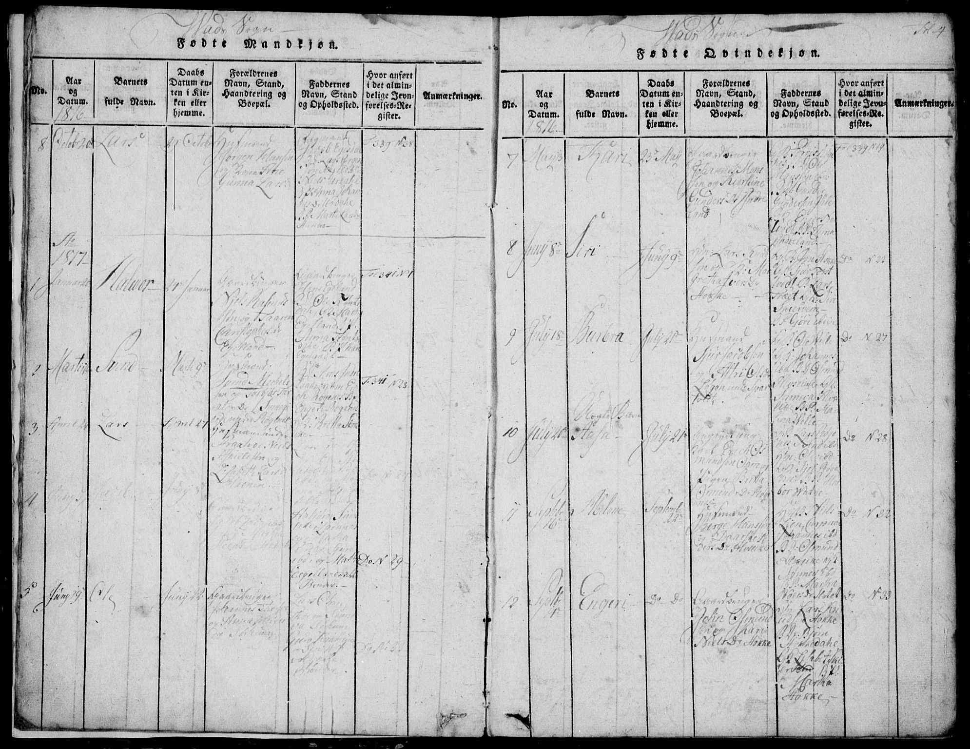 Skjold sokneprestkontor, AV/SAST-A-101847/H/Ha/Hab/L0002: Parish register (copy) no. B 2 /2, 1815-1830, p. 4