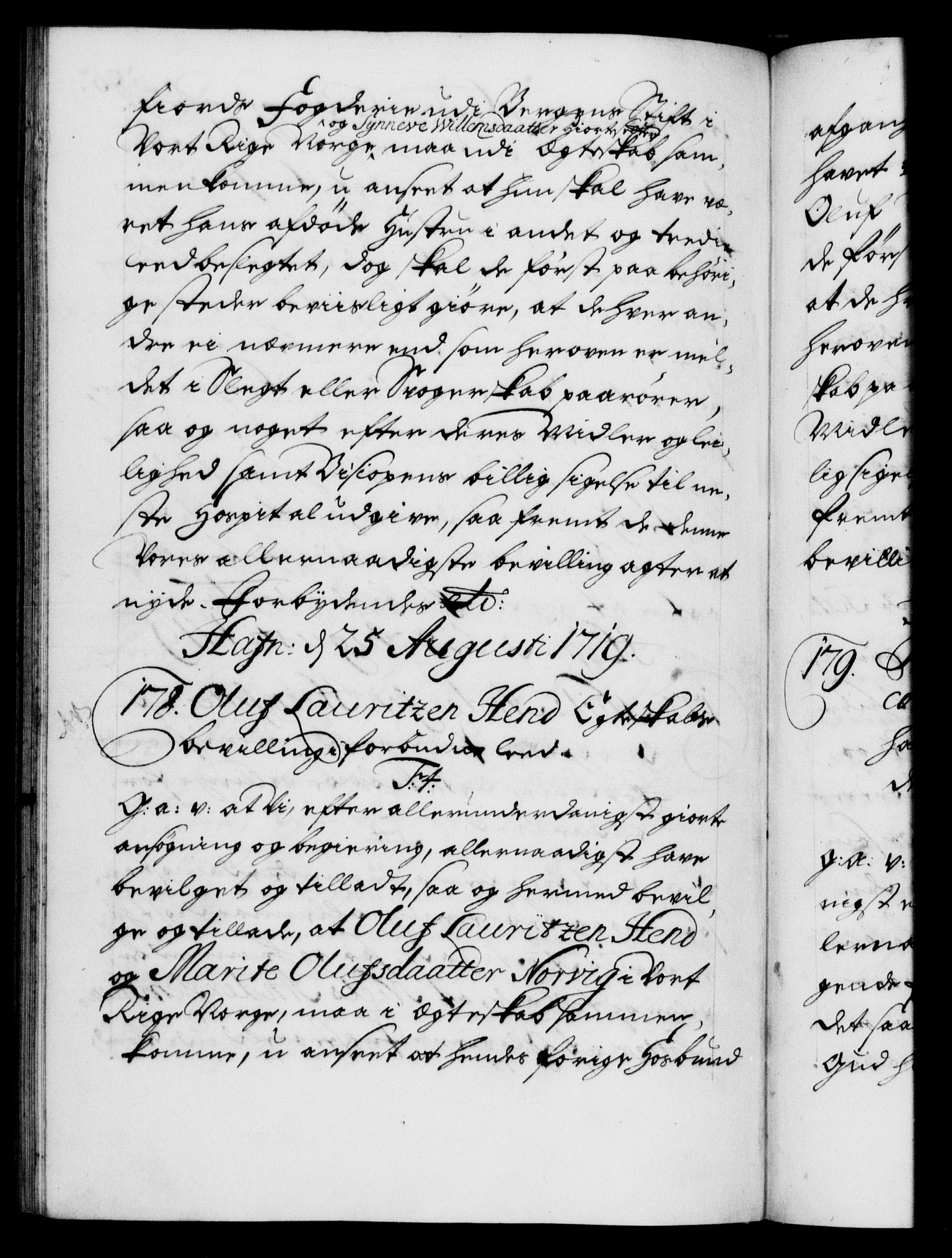 Danske Kanselli 1572-1799, AV/RA-EA-3023/F/Fc/Fca/Fcaa/L0022: Norske registre, 1716-1719, p. 585b