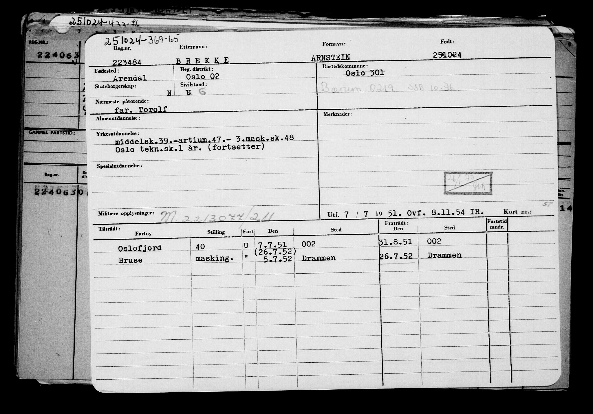 Direktoratet for sjømenn, AV/RA-S-3545/G/Gb/L0237: Hovedkort, 1924, p. 393