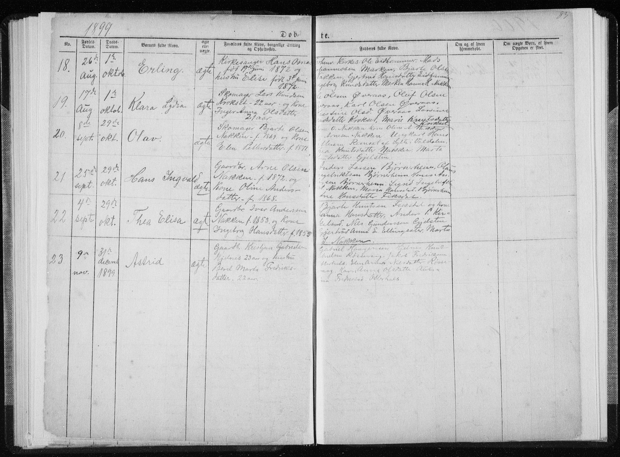 Ministerialprotokoller, klokkerbøker og fødselsregistre - Møre og Romsdal, AV/SAT-A-1454/540/L0541: Parish register (copy) no. 540C01, 1867-1920, p. 83