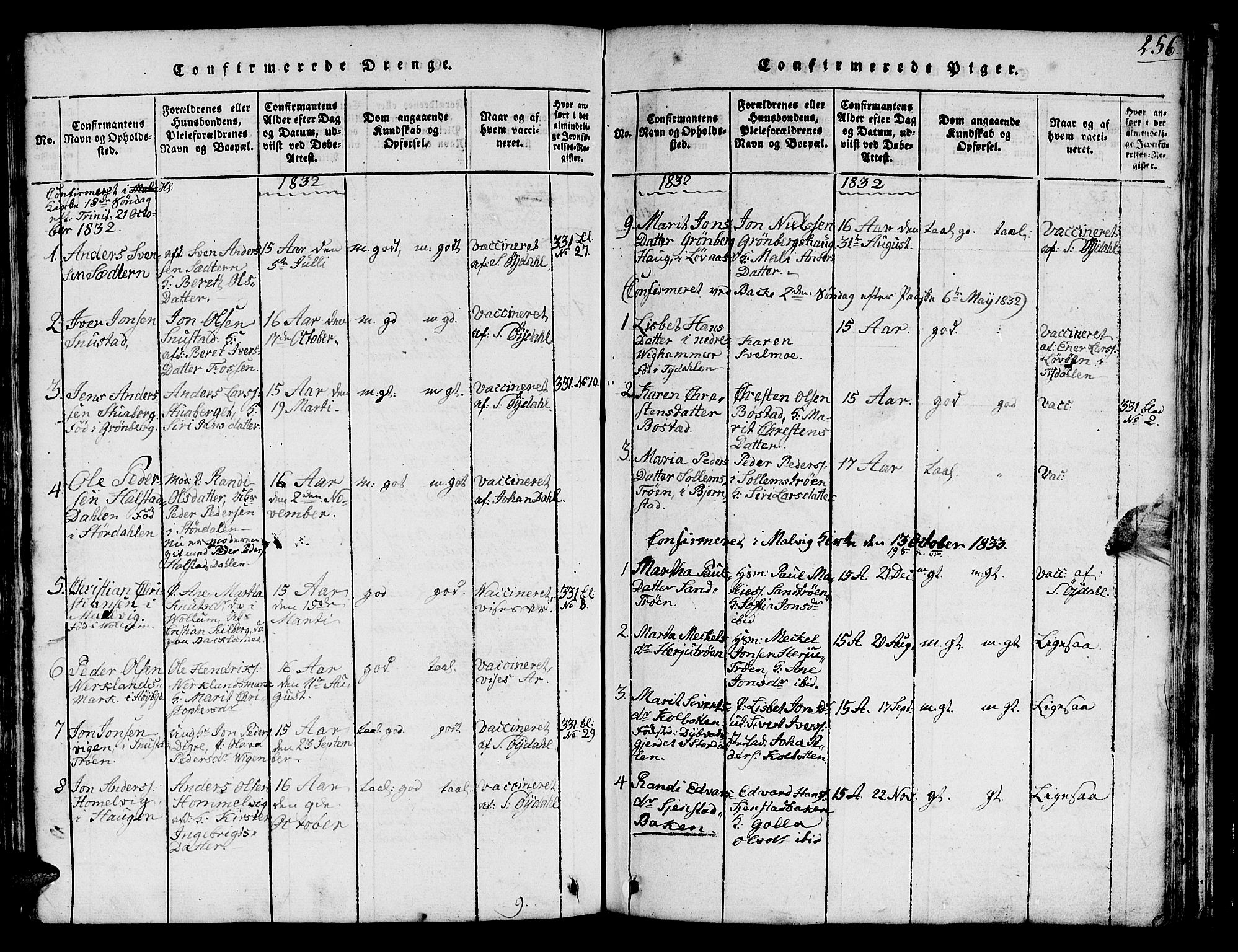 Ministerialprotokoller, klokkerbøker og fødselsregistre - Sør-Trøndelag, SAT/A-1456/616/L0420: Parish register (copy) no. 616C03, 1817-1835, p. 256
