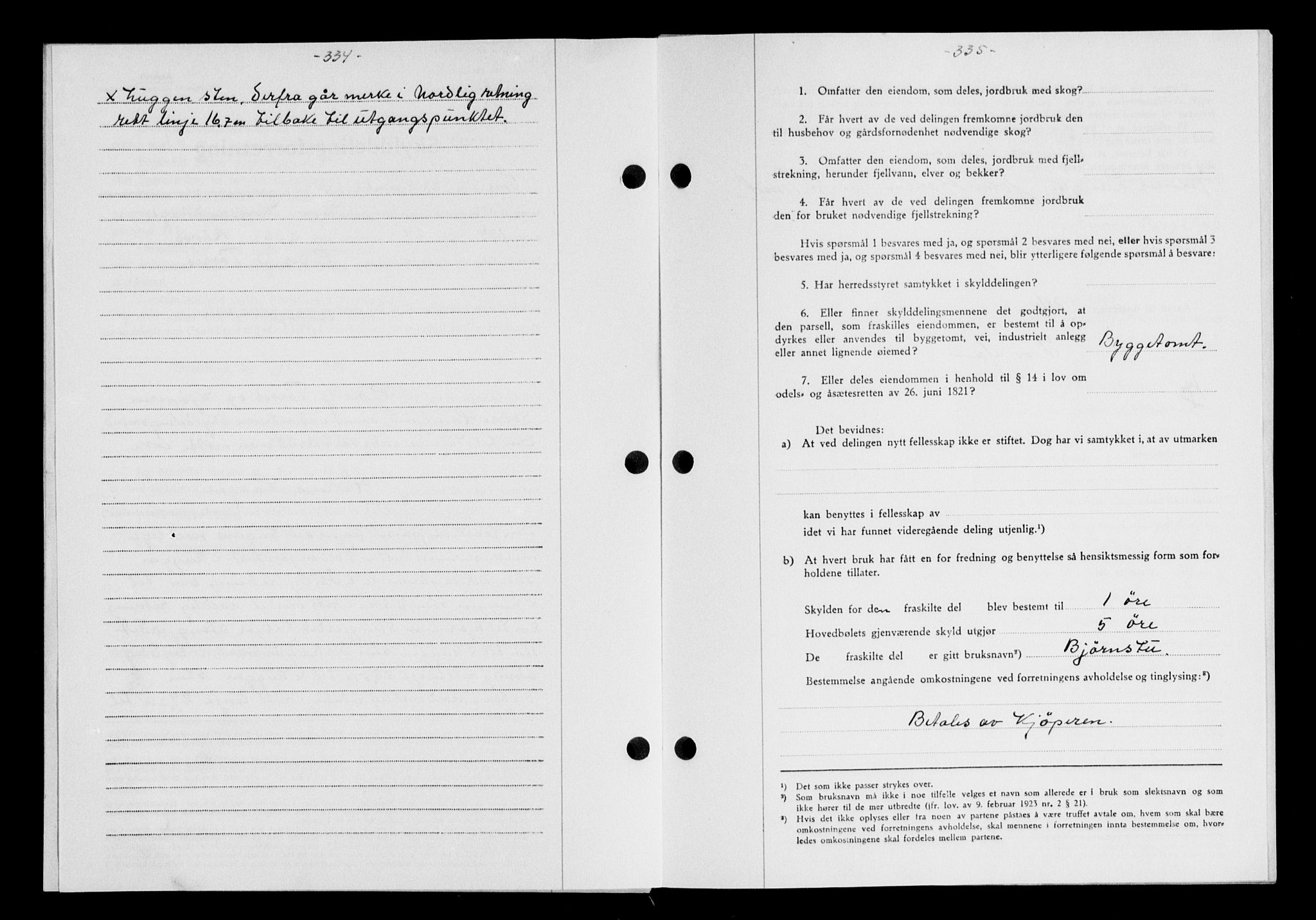 Gauldal sorenskriveri, SAT/A-0014/1/2/2C/L0058: Mortgage book no. 63, 1944-1945, Diary no: : 1097/1944