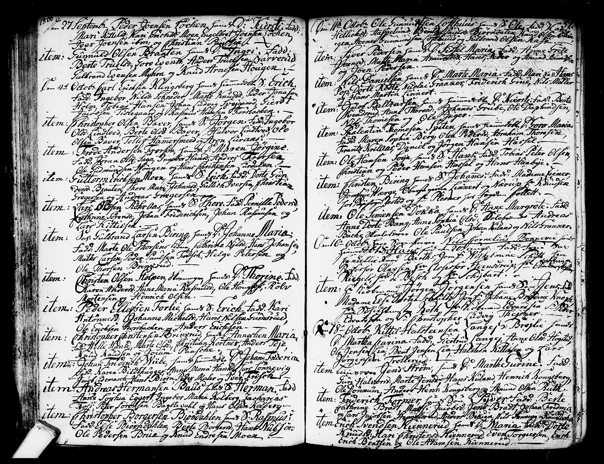 Kongsberg kirkebøker, AV/SAKO-A-22/F/Fa/L0007: Parish register (official) no. I 7, 1795-1816, p. 51