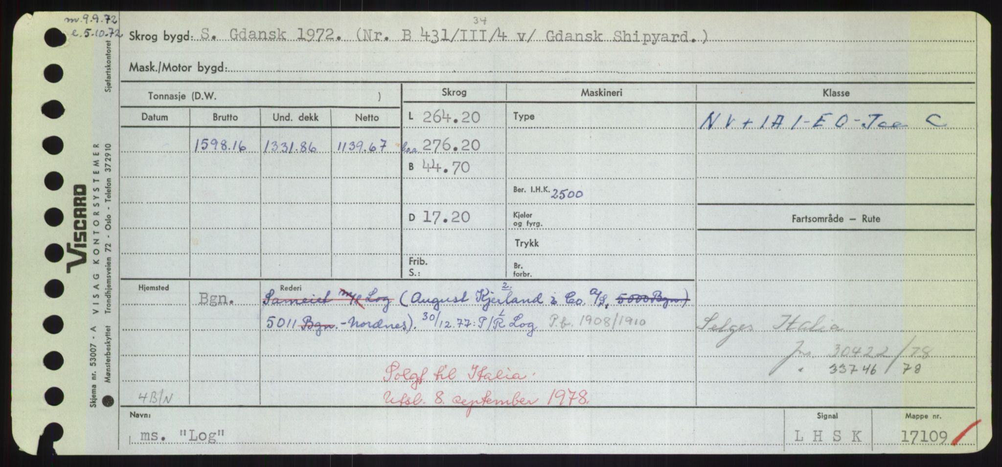 Sjøfartsdirektoratet med forløpere, Skipsmålingen, AV/RA-S-1627/H/Hd/L0023: Fartøy, Lia-Løv, p. 289